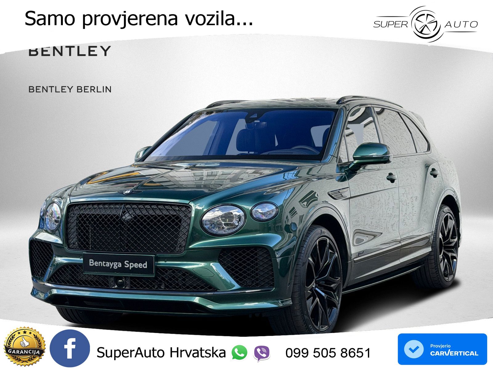 Bentley Bentayga Speed 4.0 V8 (650 KS) AWD Automatic LED+GR SJED+ACC