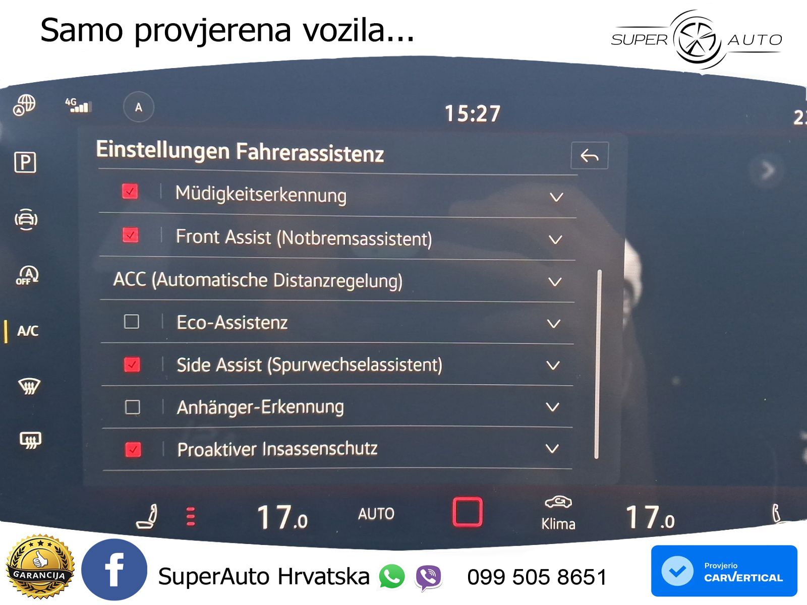 Volkswagen Touareg 3.0 V6 TDI (286 KS) 4MOTION Tiptronic ZRAČNI+ACC+GR SJED+KAM+PANO