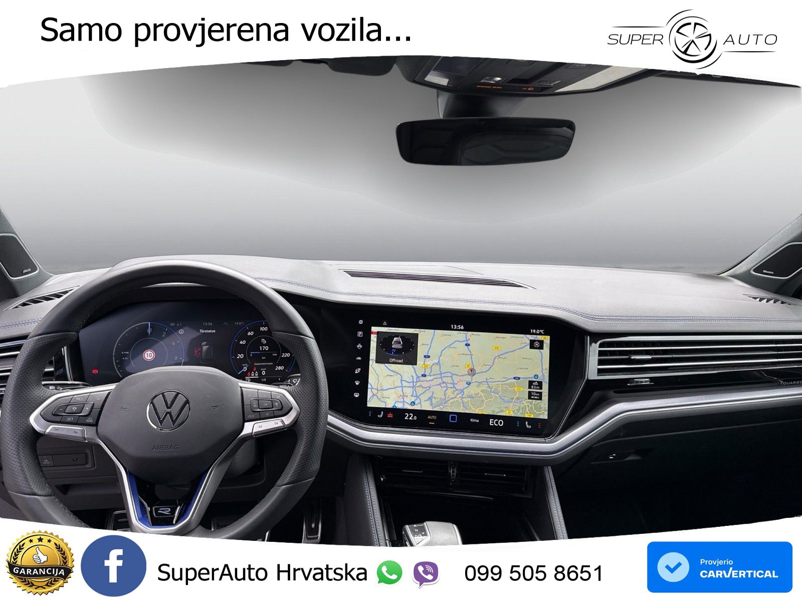 Volkswagen Touareg R 3.0 V6 TFSI (462 KS) 4MOTION Tiptronic ZRAČNI+ACC+4xGR SJED+KAM