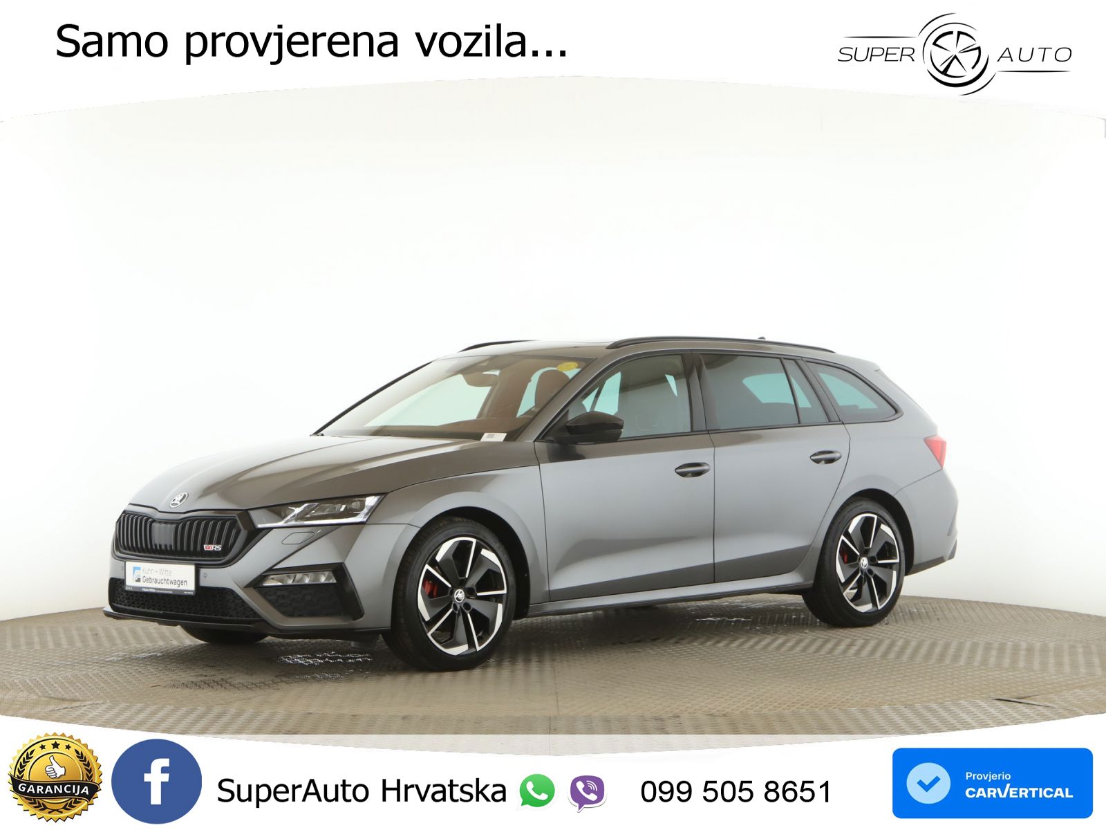 Škoda Octavia Combi RS 2.0 TDI (200 KS) 4x4 DSG LED+GR SJED+ACC