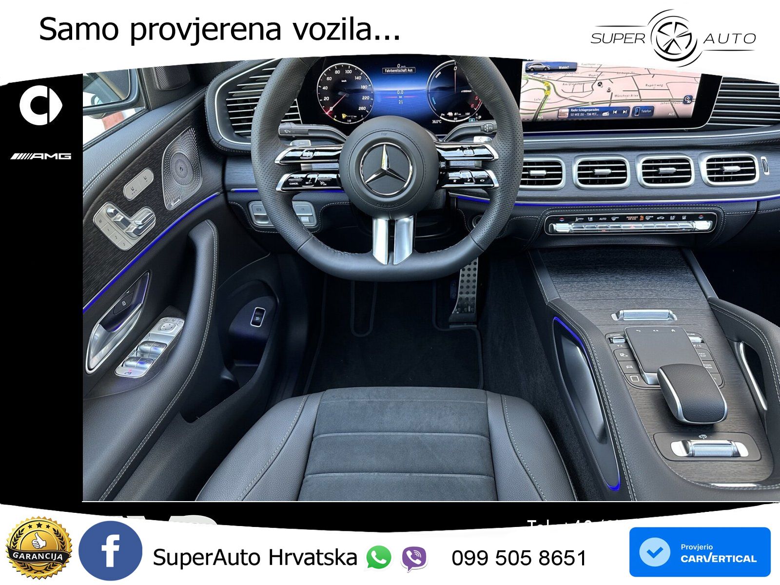 Mercedes GLE Coupe 350de (333 KS) 4MATIC 9G-TRONIC AMG ZRAČNI+ACC+GR SJED+KAM+PANO