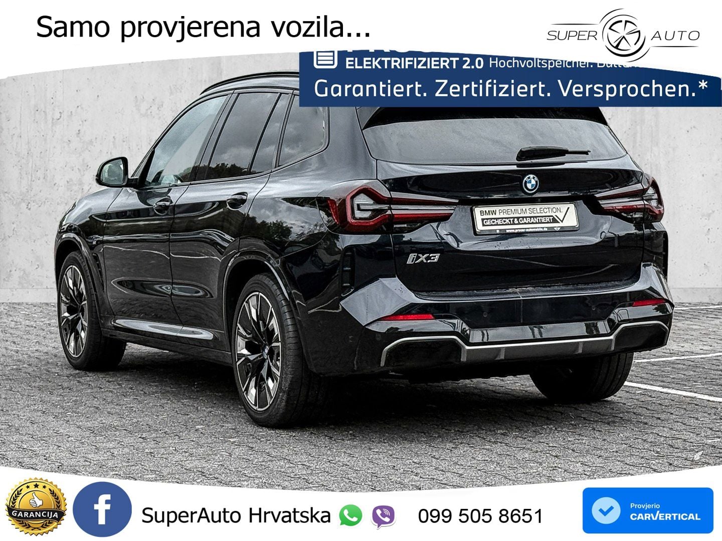 BMW iX3 80 kWh (286 KS) ACC+HEAD+GR SJED+360+PANO