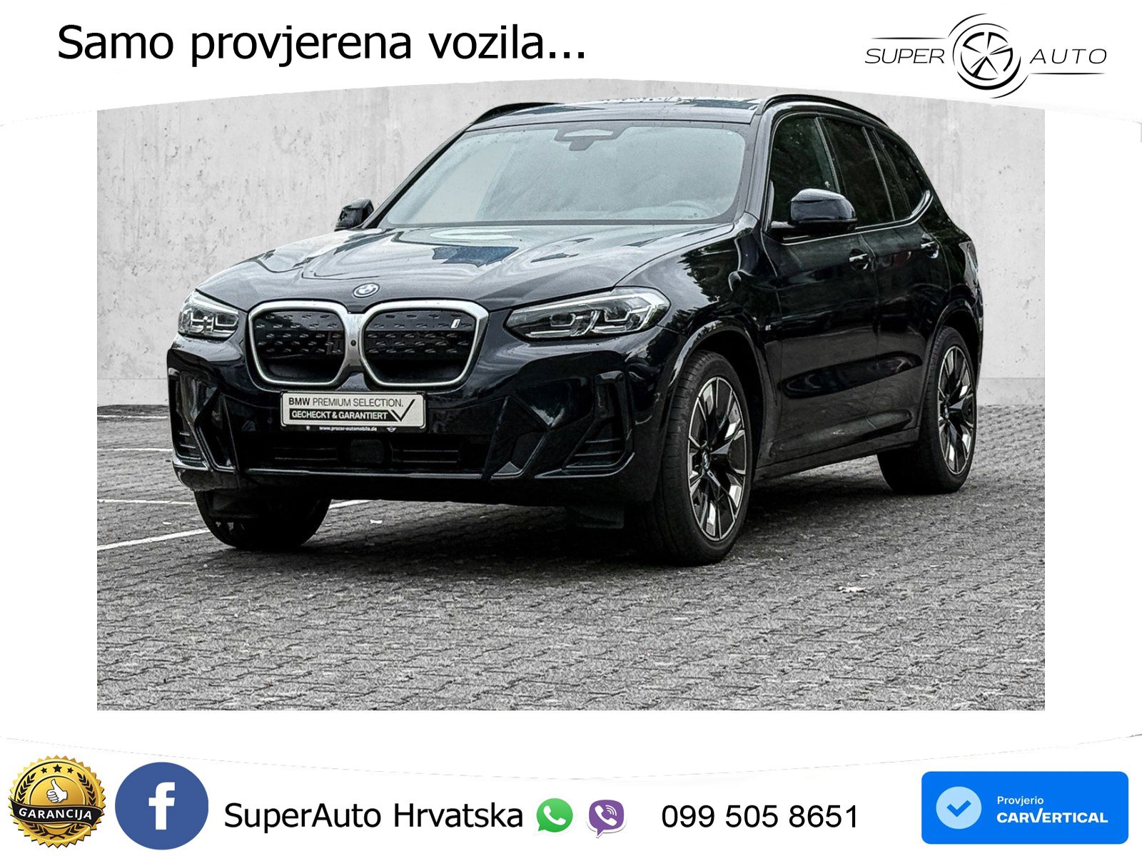 BMW iX3 80 kWh (286 KS) ACC+HEAD+GR SJED+360+PANO