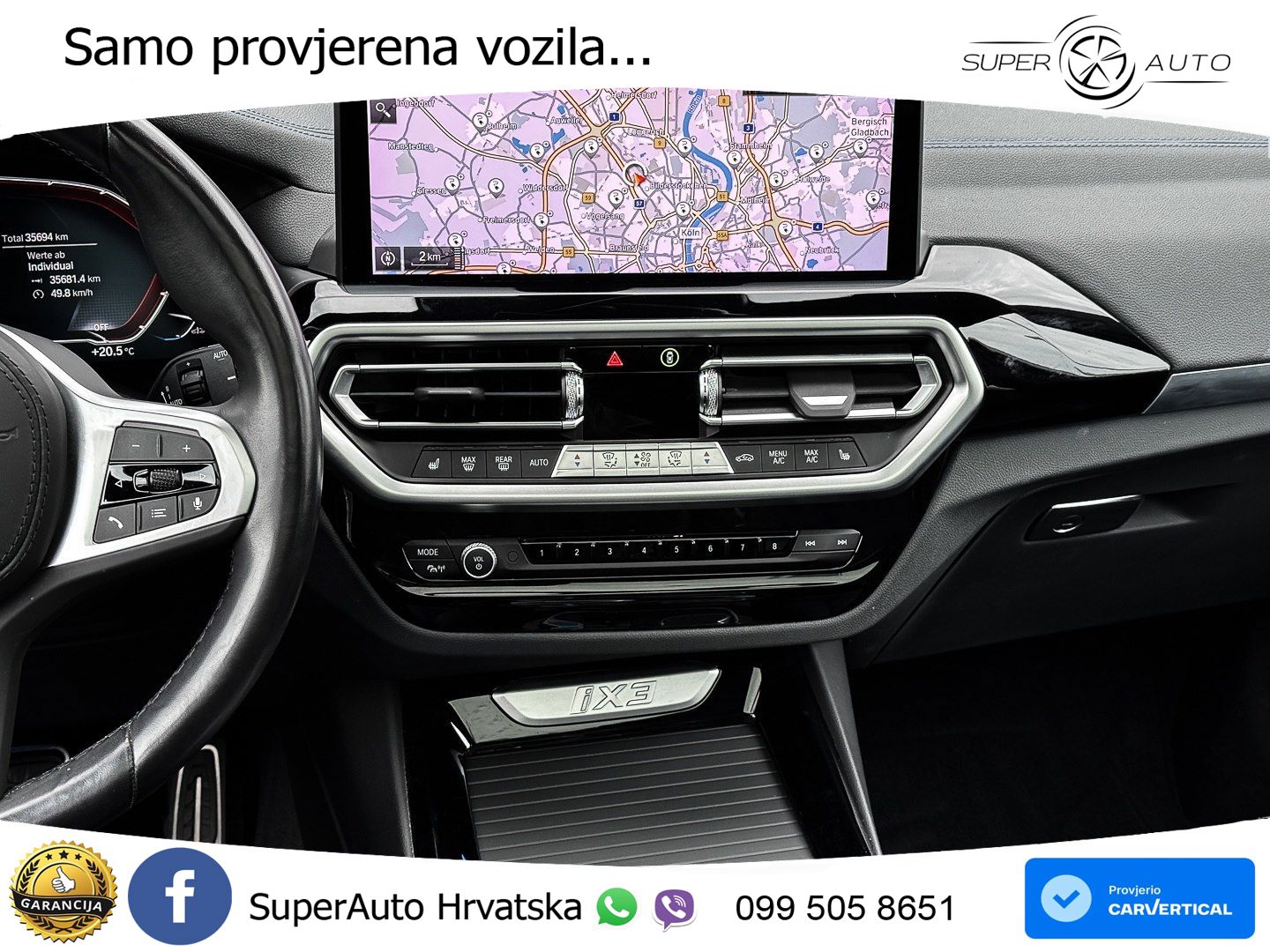 BMW iX3 80 kWh (286 KS) ACC+HEAD+GR SJED+360+PANO