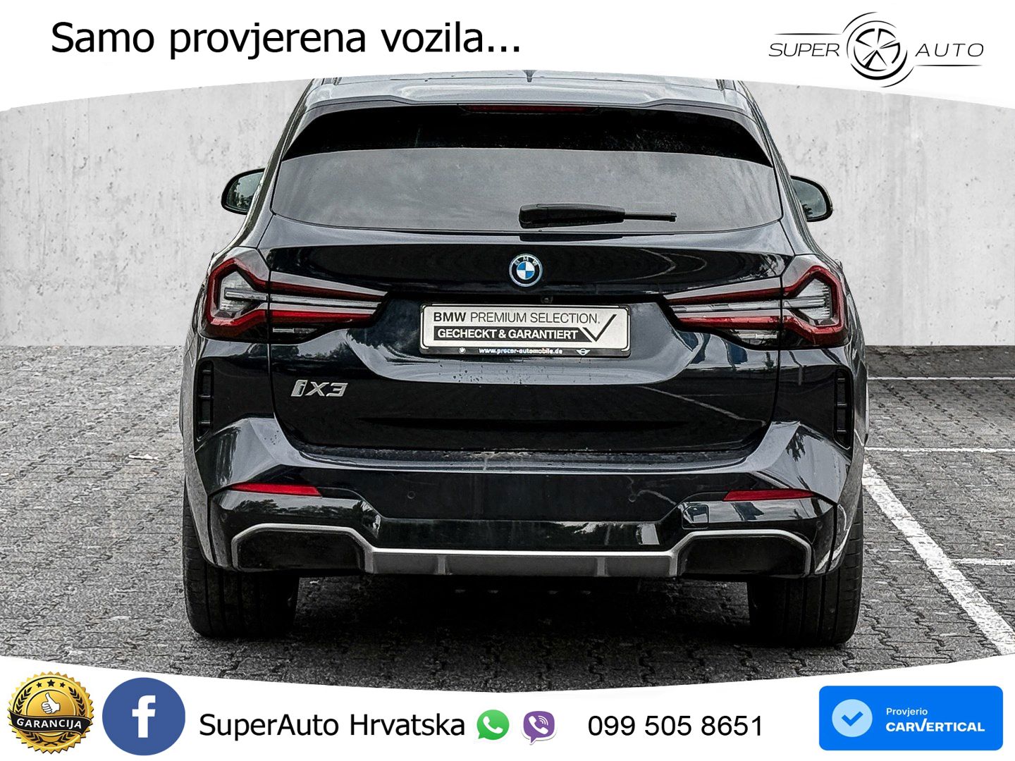 BMW iX3 80 kWh (286 KS) ACC+HEAD+GR SJED+360+PANO