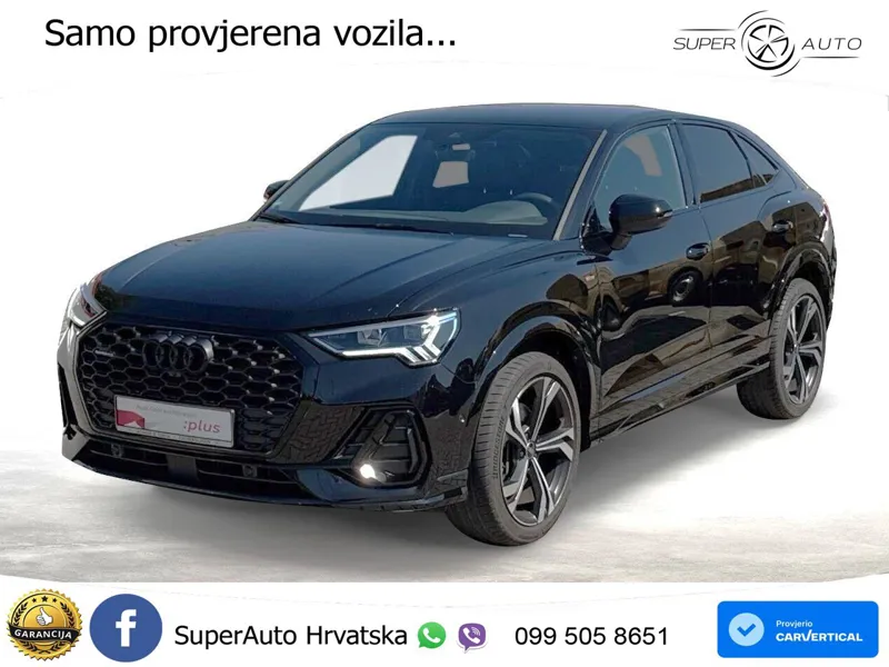 Audi Q3 Sportback 40 TDI (200 KS) quattro S tronic S line LED+GR SJED+ACC