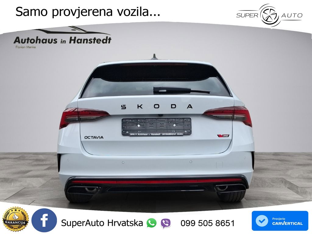 Škoda Octavia Combi RS 2.0 TSI (265 KS) DSG MATRIX+GR SJED+KAM