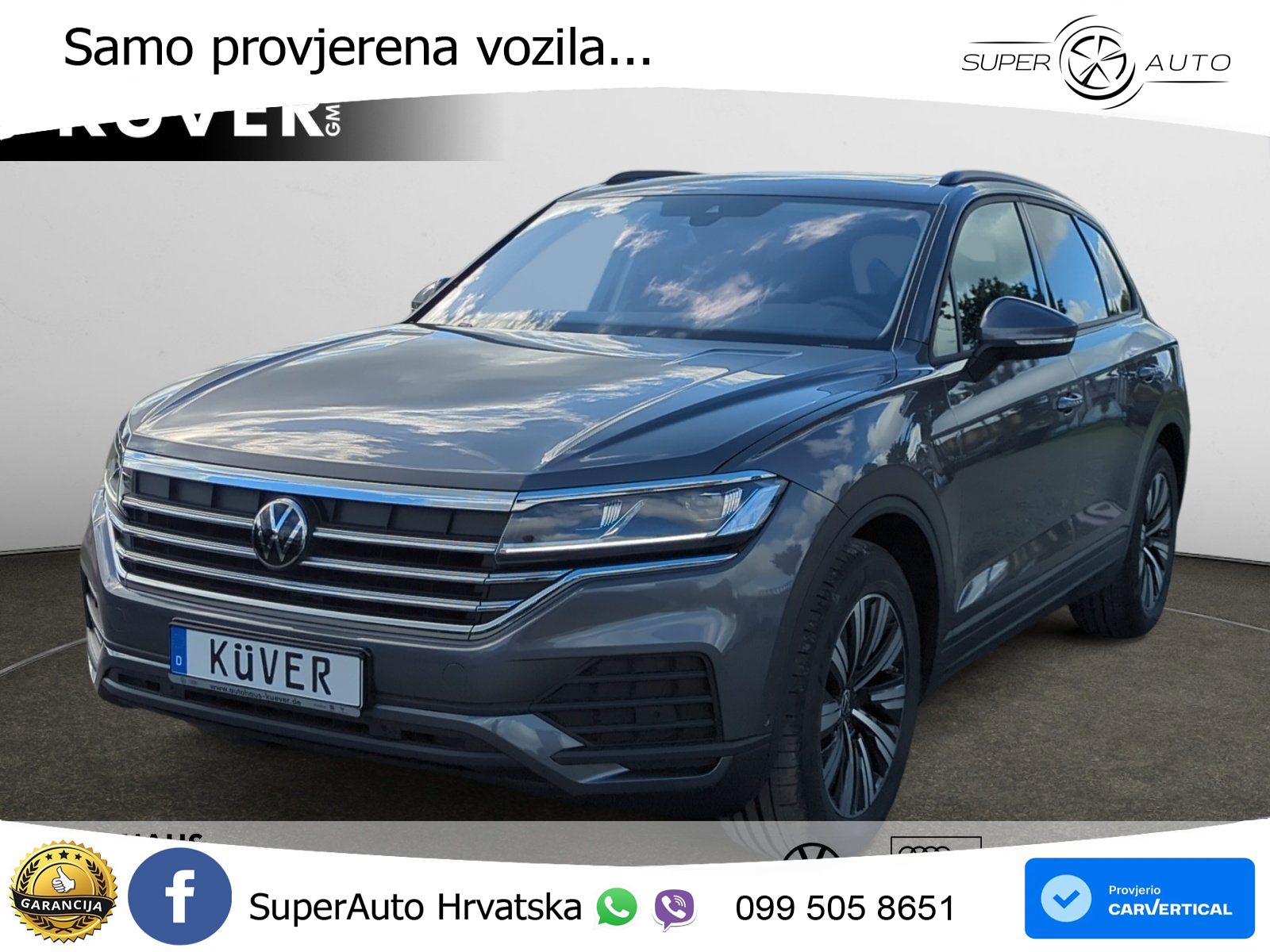 Volkswagen Touareg 3.0 V6 TDI (286 KS) 4MOTION Tiptronic ZRAČNI+ACC+GR SJED+KAM+PANO