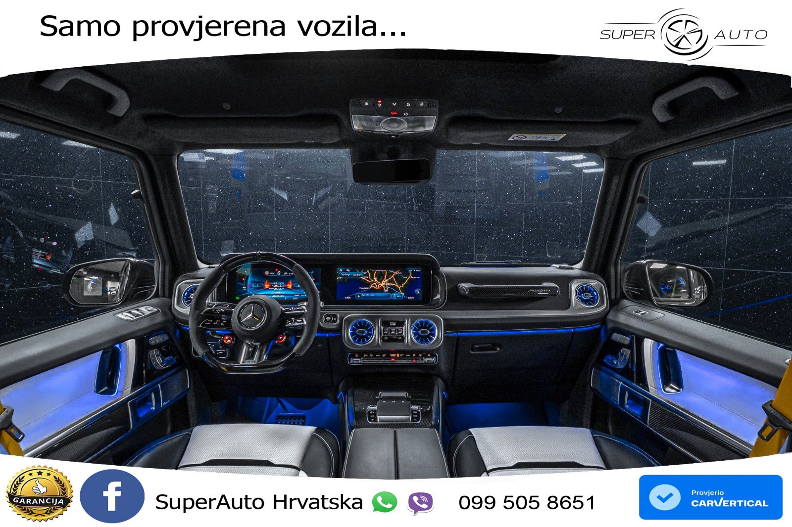 Mercedes AMG G 63 Long V8 (585 KS) 4MATIC 9G-TRONIC AMG SPEEDSHIFT TCT LED+GR SJED+ACC
