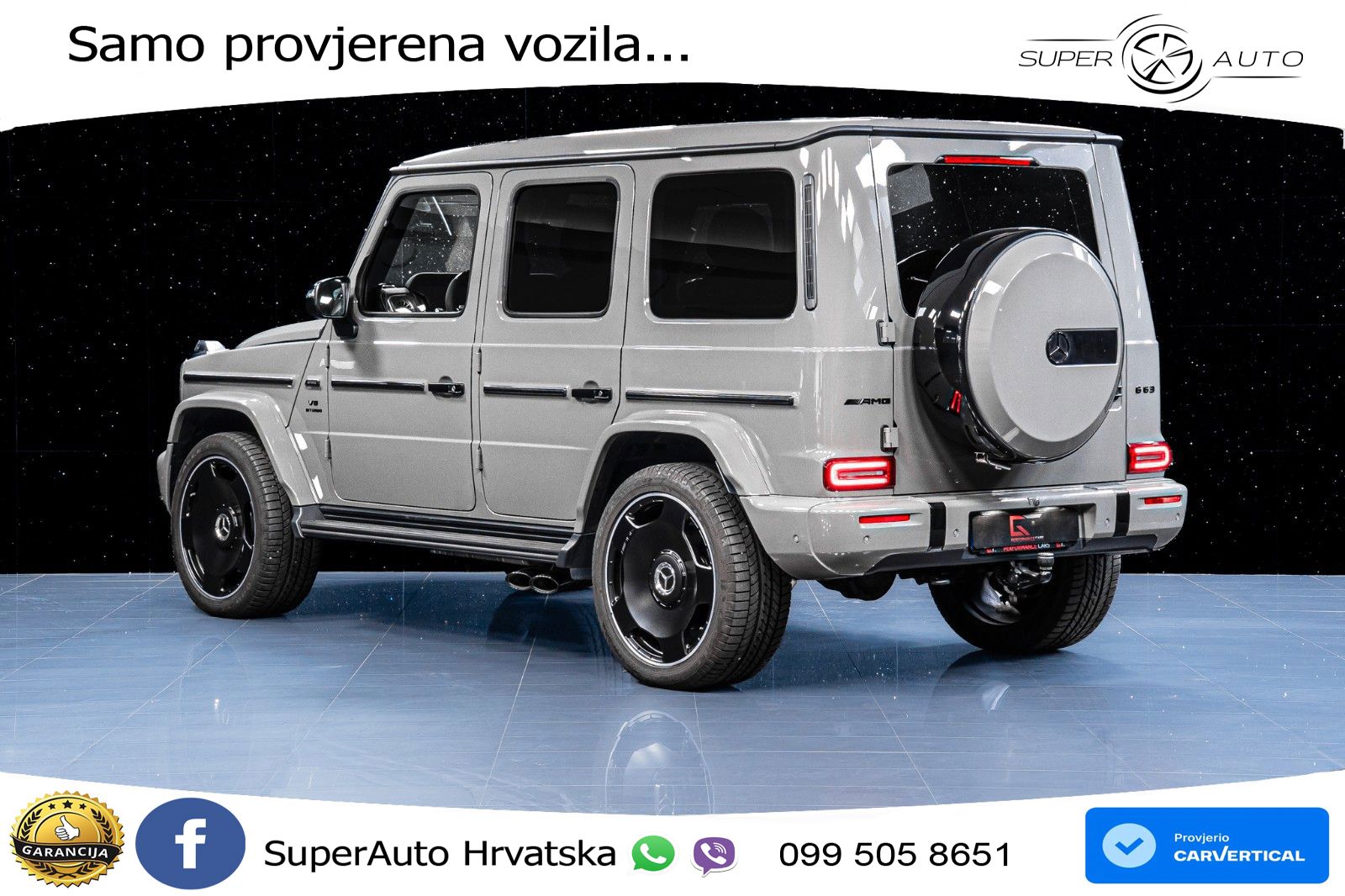 Mercedes AMG G 63 Long V8 (585 KS) 4MATIC 9G-TRONIC AMG SPEEDSHIFT TCT LED+GR SJED+ACC