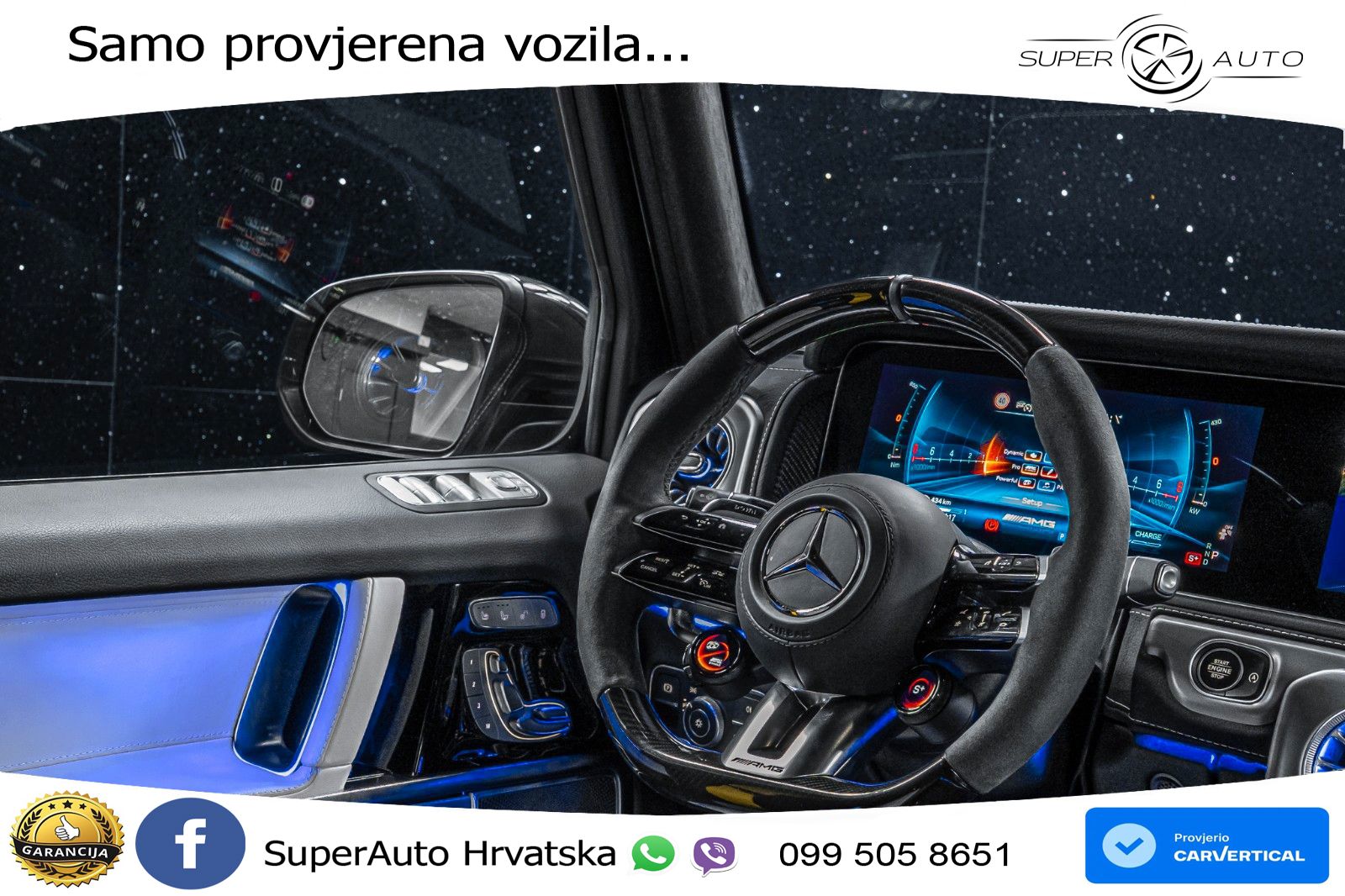 Mercedes AMG G 63 Long V8 (585 KS) 4MATIC 9G-TRONIC AMG SPEEDSHIFT TCT LED+GR SJED+ACC