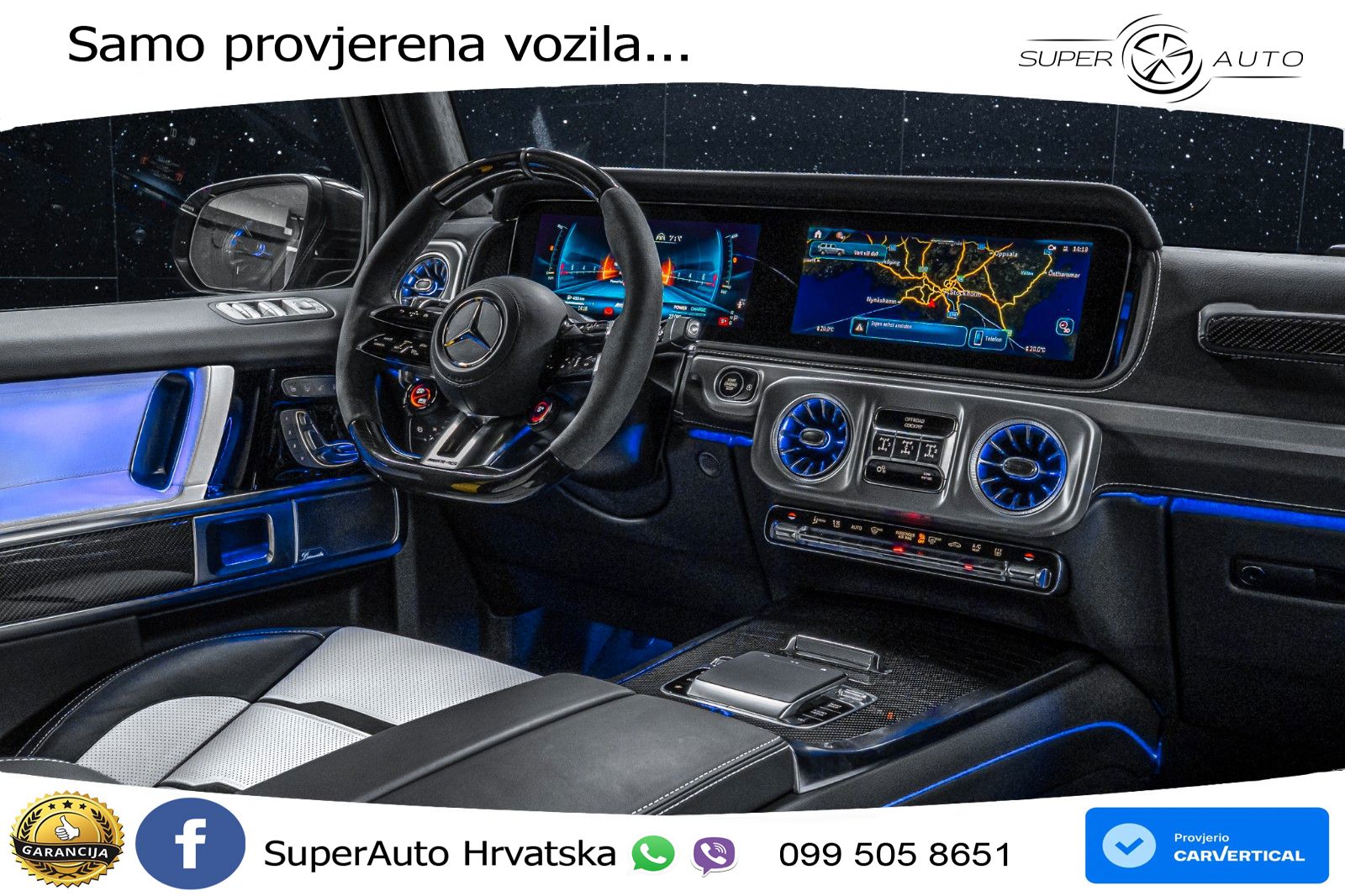 Mercedes AMG G 63 Long V8 (585 KS) 4MATIC 9G-TRONIC AMG SPEEDSHIFT TCT LED+GR SJED+ACC