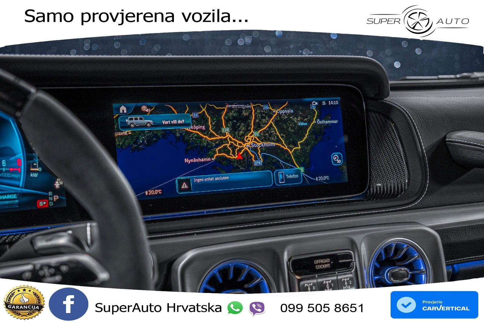 Mercedes AMG G 63 Long V8 (585 KS) 4MATIC 9G-TRONIC AMG SPEEDSHIFT TCT LED+GR SJED+ACC