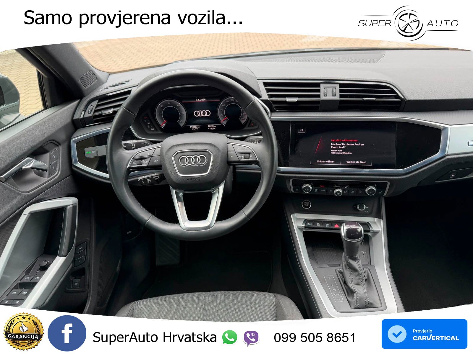 Audi Q3 Sportback 40 TDI (200 KS) quattro S tronic LED+GR SJED+ACC