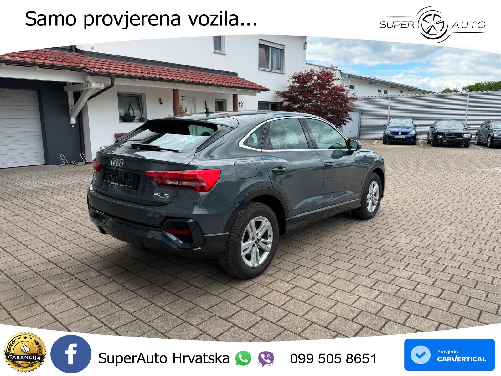 Audi Q3 Sportback 40 TDI (200 KS) quattro S tronic LED+GR SJED+ACC