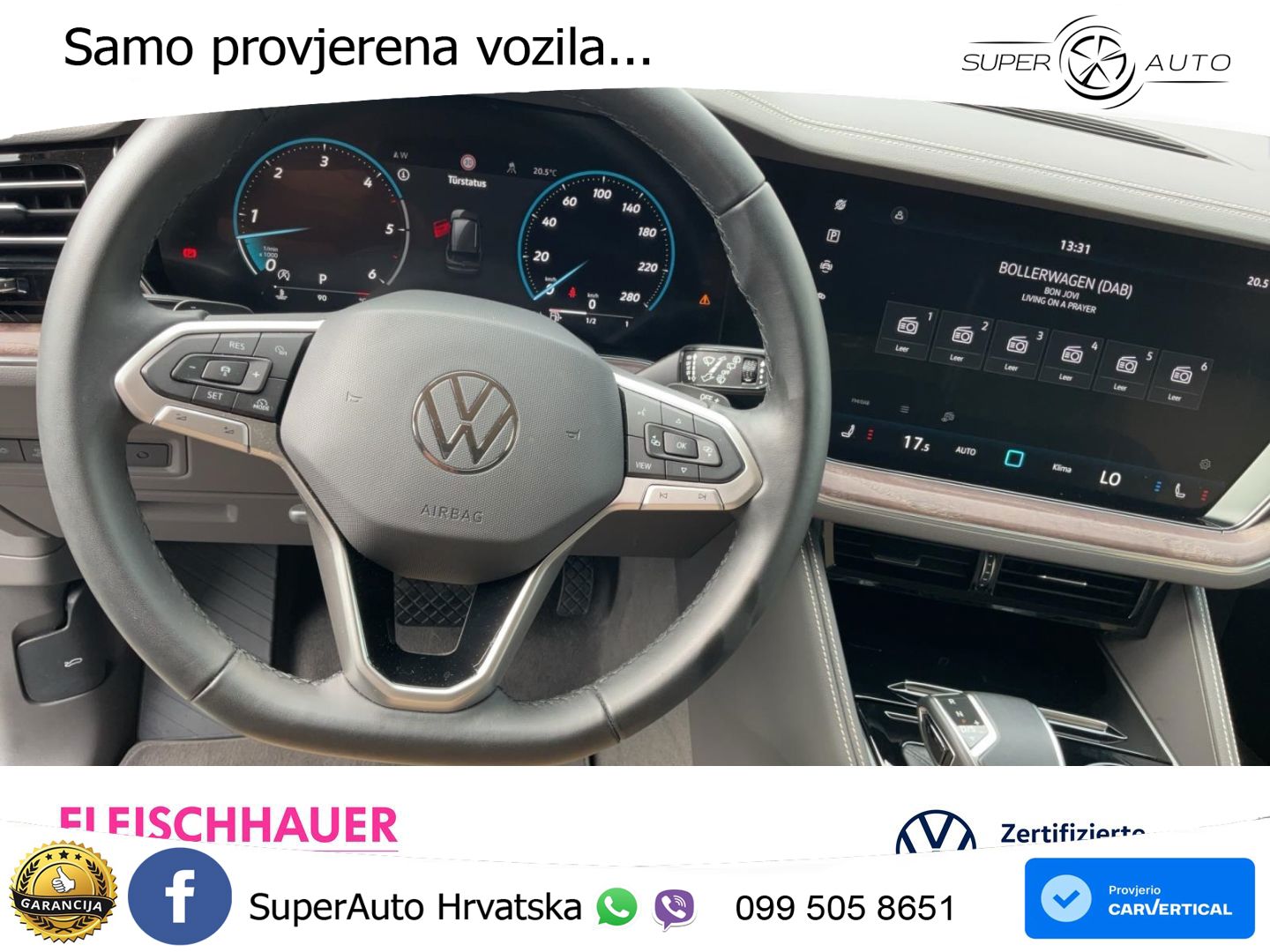 Volkswagen Touareg 3.0 V6 TDI (231 KS) 4MOTION Tiptronic ZRAČNI+ACC+GR SJED+KAM