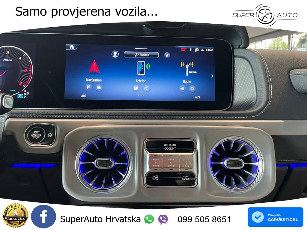 Mercedes G 450d Long (367 KS) 4MATIC 9G-TRONIC Exclusive LED+GR SJED+ACC