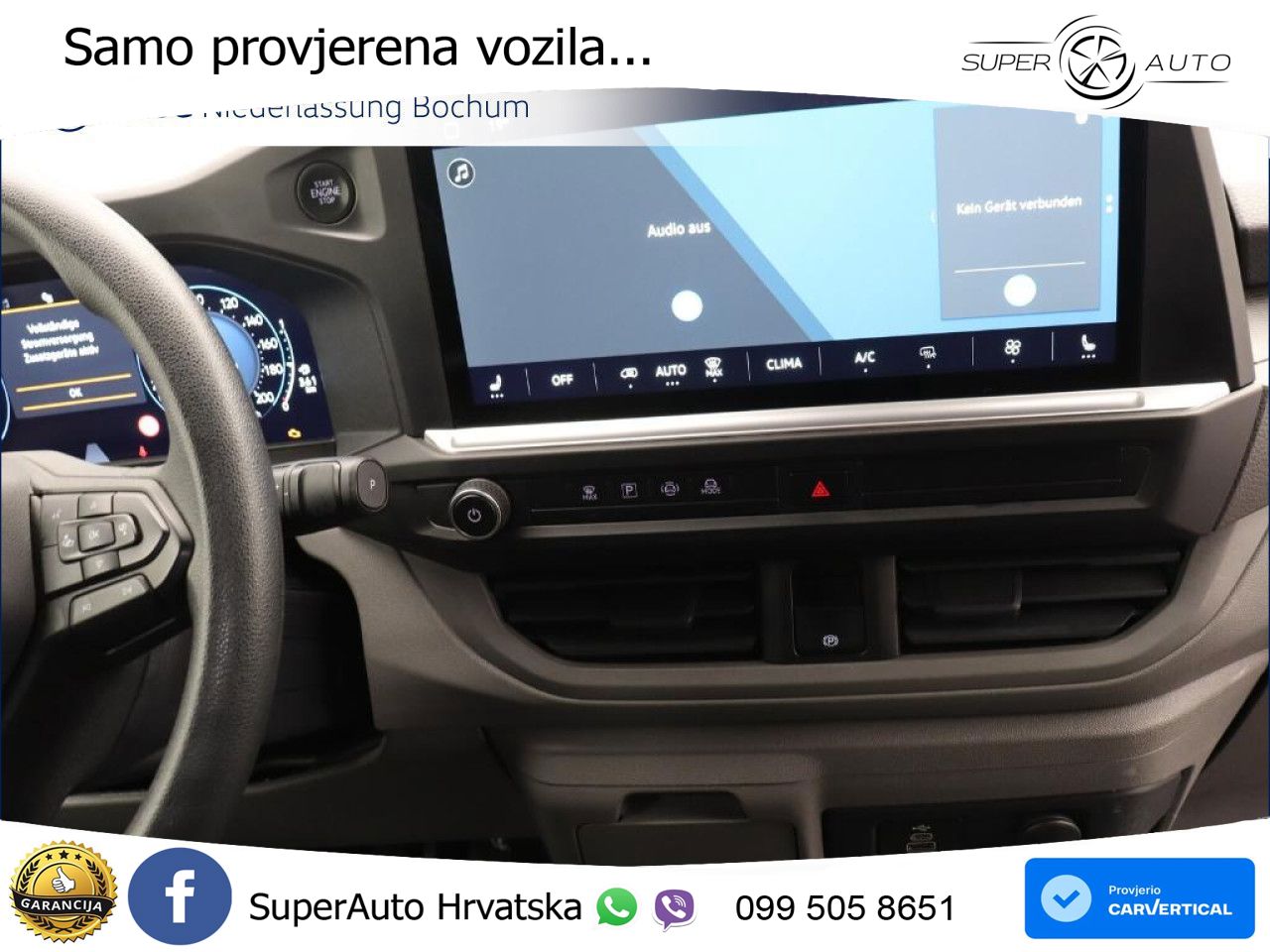 Volkswagen Transporter Kasten kurz Sitzhzg. PDC Kamera 150 KS