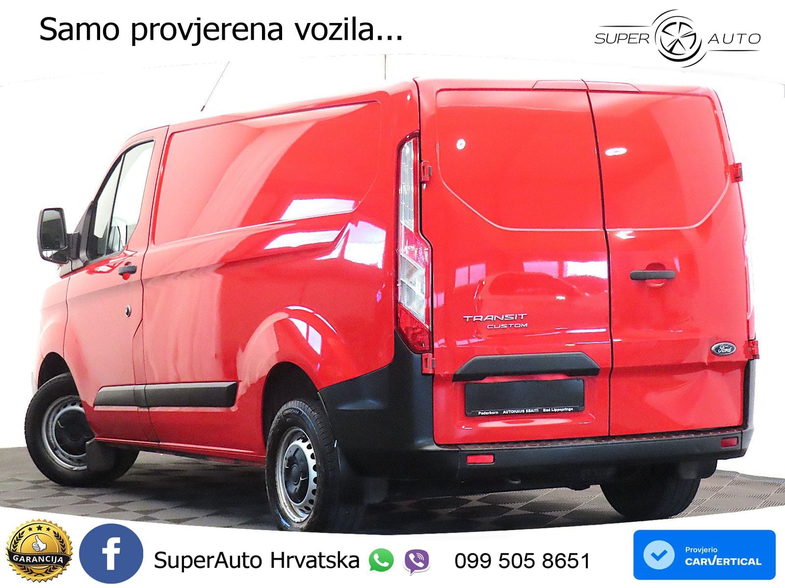 Ford Transit Custom Kasten 280 L1 (Klima, 1. Hand) 105 KS
