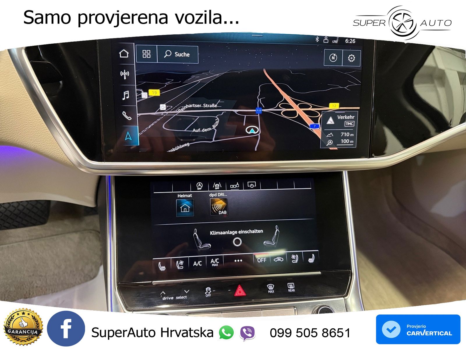 Audi A6 55 TFSI V6 (340 KS) quattro S tronic MATRIX+GR SJED+KAM