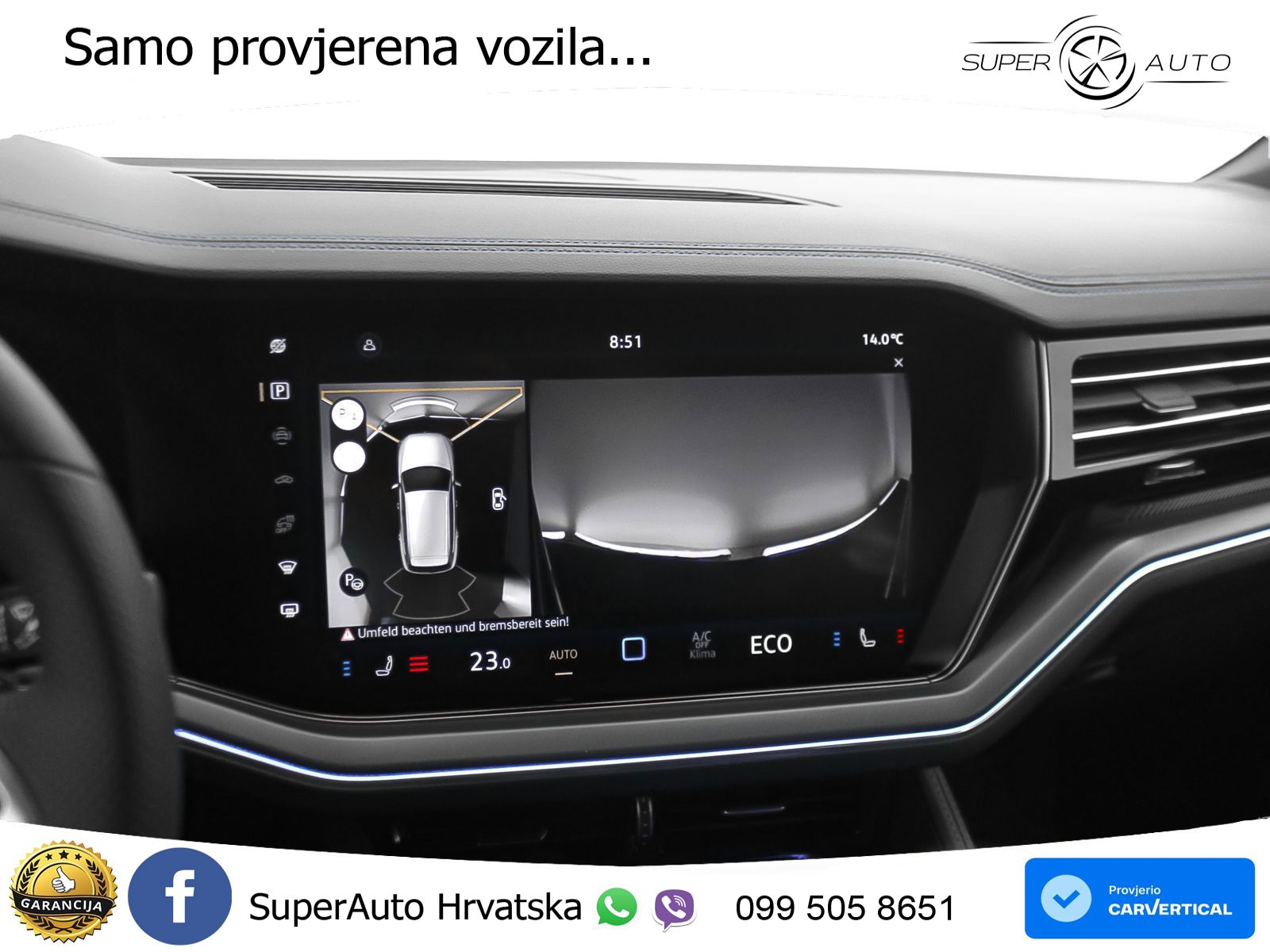 Volkswagen Touareg R 3.0 V6 TFSI (462 KS) 4MOTION Tiptronic ZRAČNI+ACC+4xGR SJED+KAM