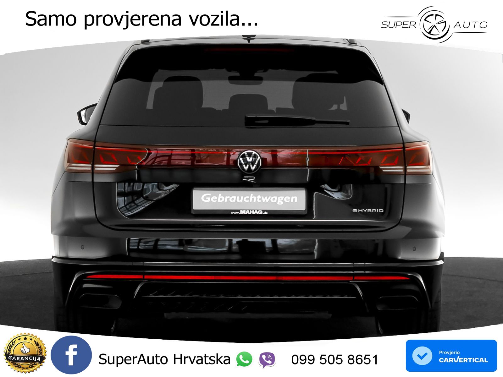 Volkswagen Touareg R 3.0 V6 TFSI (462 KS) 4MOTION Tiptronic ZRAČNI+ACC+4xGR SJED+KAM
