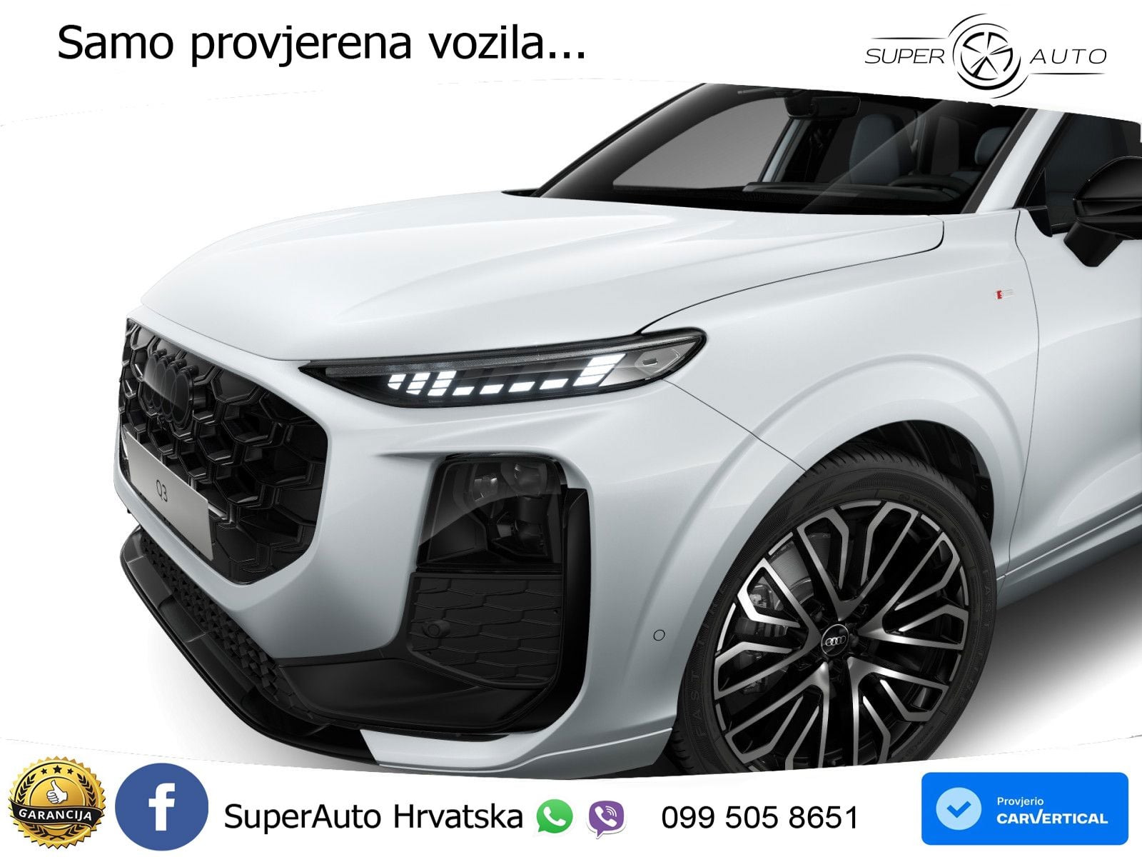 Audi Q3 2.0 TDI (193 KS) quattro S tronic S line LED+GR SJED+ACC