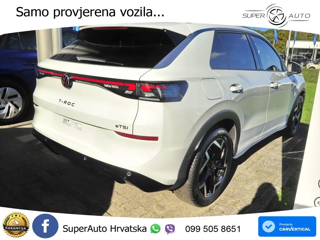Volkswagen T-Roc 1.5 eTSI (150 KS)  DSG R-Line MATRIX+GR SJED+KAM