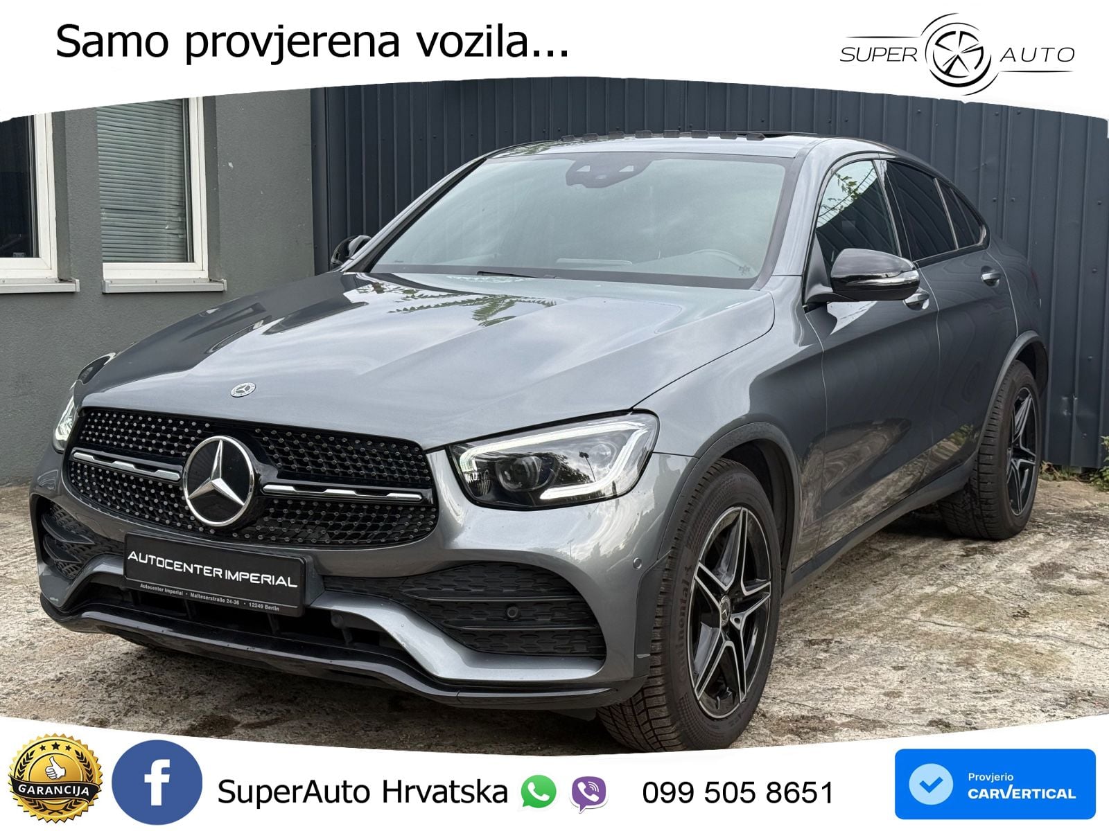 Mercedes GLC Coupe 220d (194 KS) 4MATIC G-TRONIC AMG LED+GR SJED+ACC