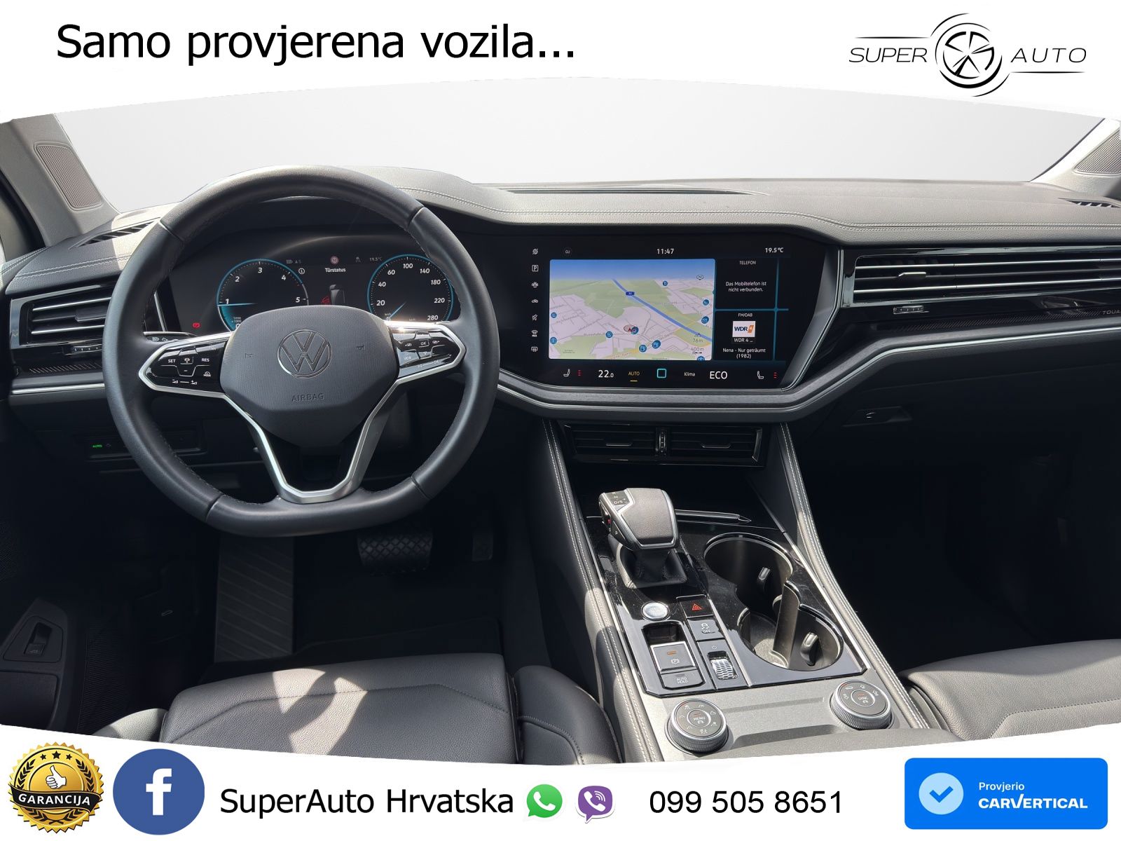 Volkswagen Touareg 3.0 V6 TDI (231 KS) 4MOTION Tiptronic ZRAČNI+ACC+GR SJED+KAM