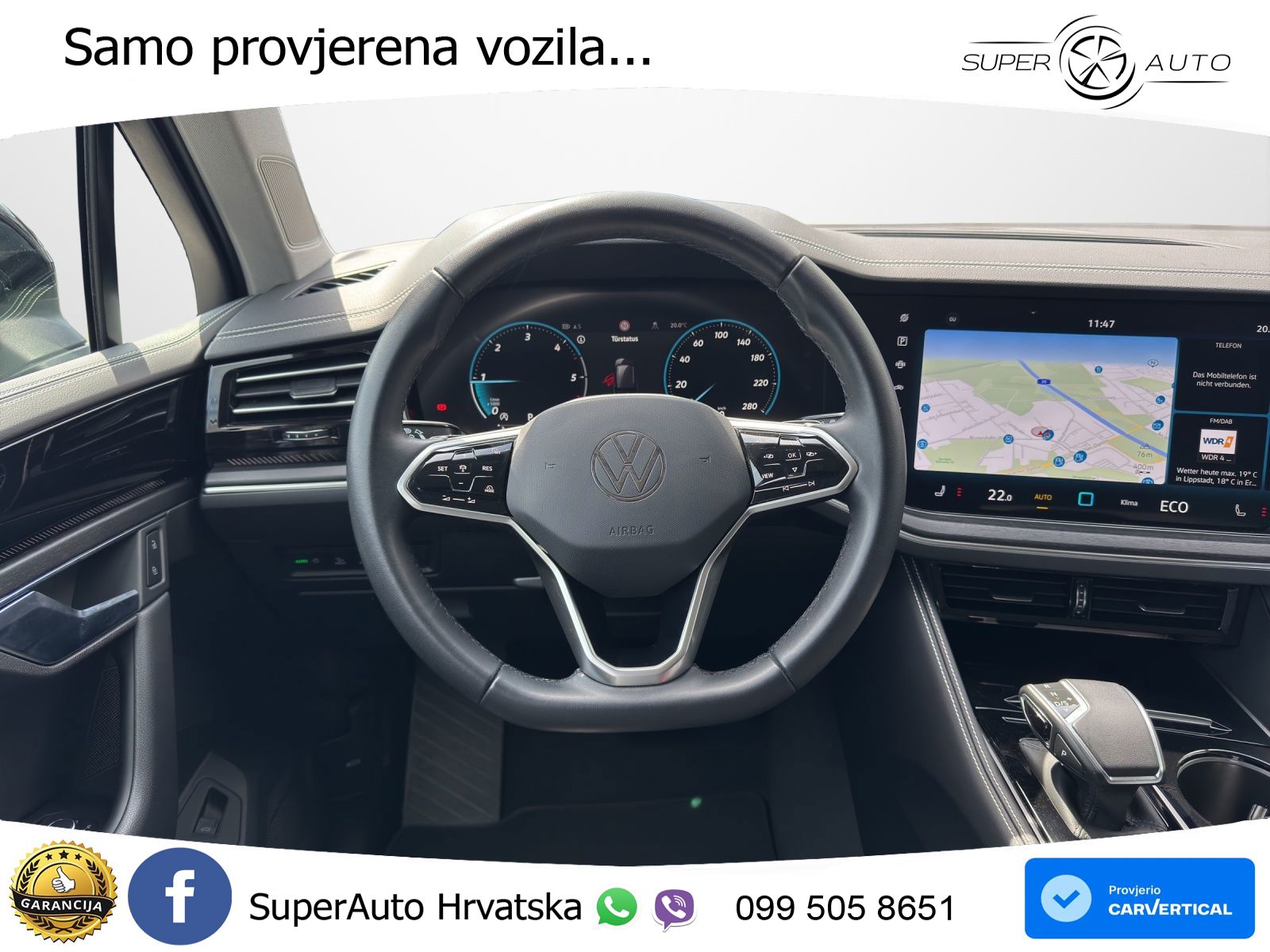 Volkswagen Touareg 3.0 V6 TDI (231 KS) 4MOTION Tiptronic ZRAČNI+ACC+GR SJED+KAM