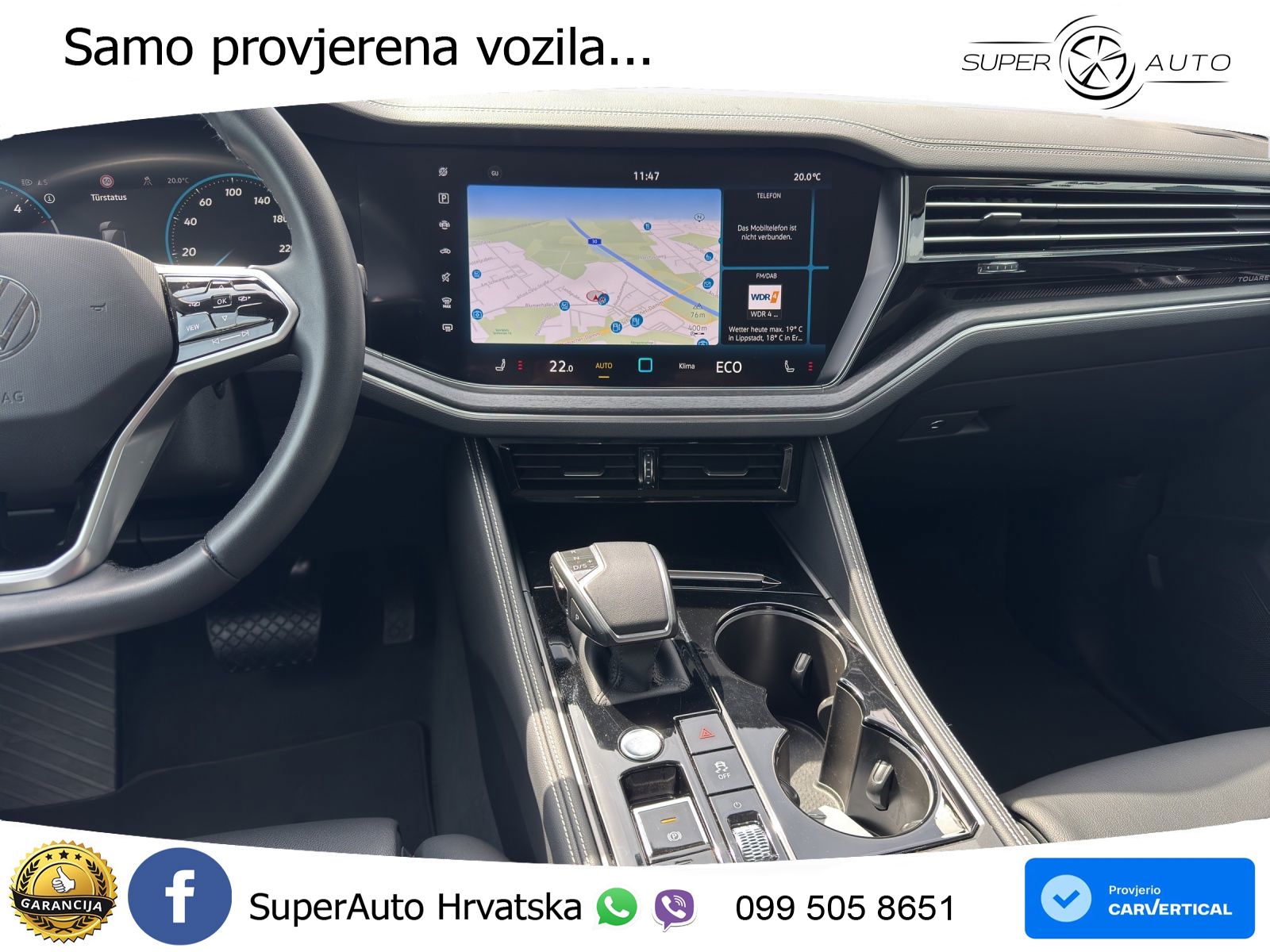 Volkswagen Touareg 3.0 V6 TDI (231 KS) 4MOTION Tiptronic ZRAČNI+ACC+GR SJED+KAM