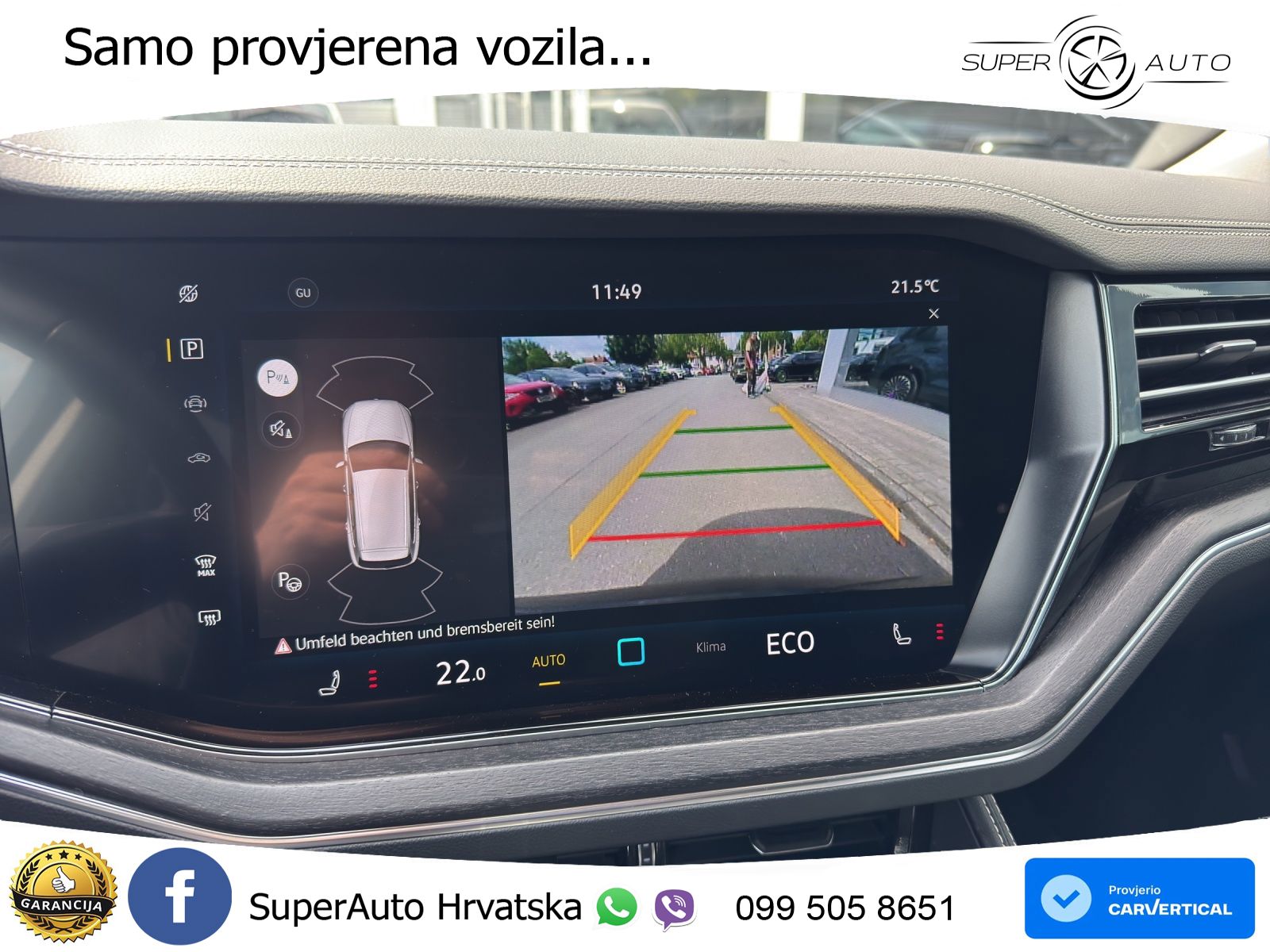 Volkswagen Touareg 3.0 V6 TDI (231 KS) 4MOTION Tiptronic ZRAČNI+ACC+GR SJED+KAM
