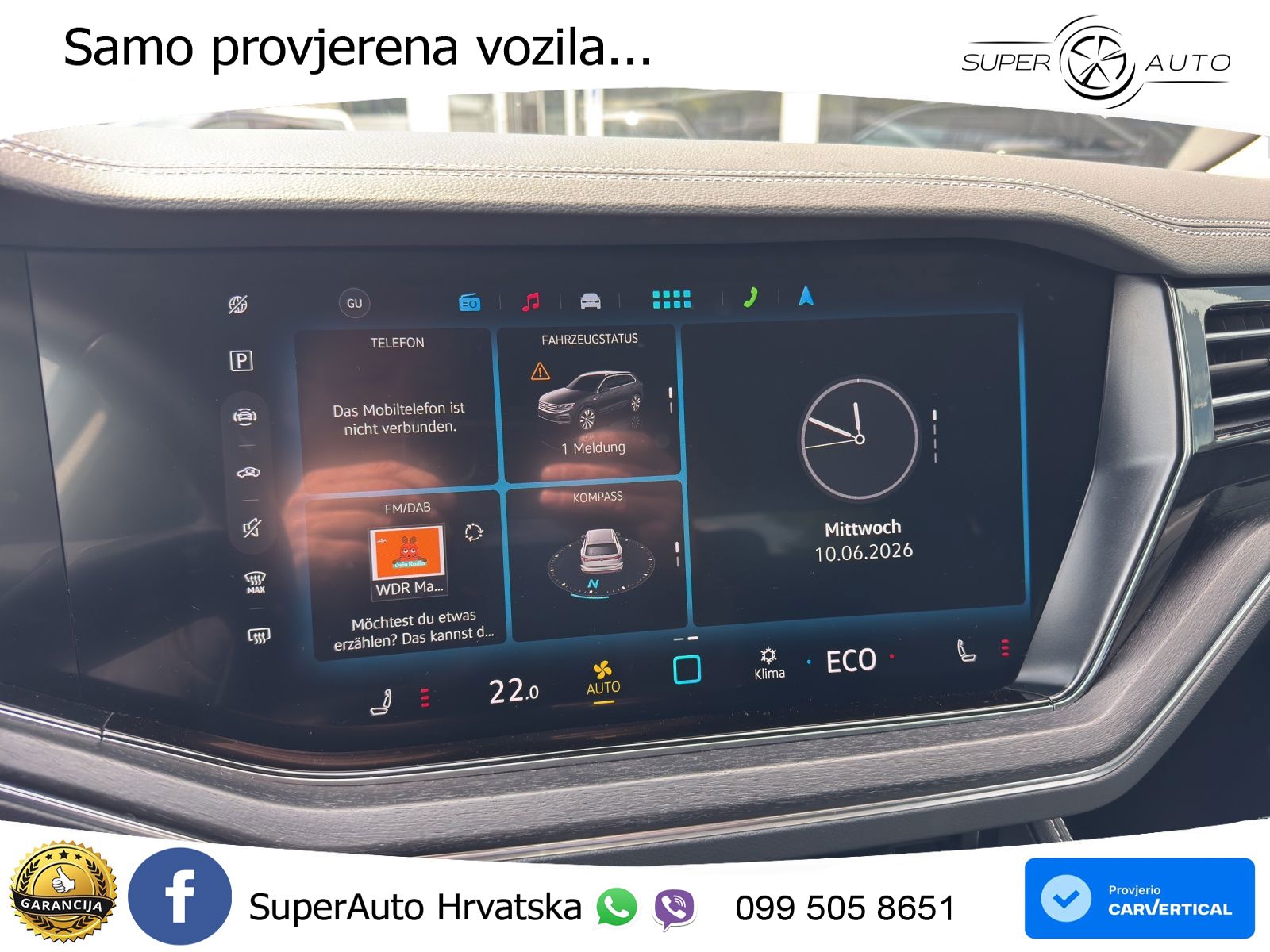 Volkswagen Touareg 3.0 V6 TDI (231 KS) 4MOTION Tiptronic ZRAČNI+ACC+GR SJED+KAM