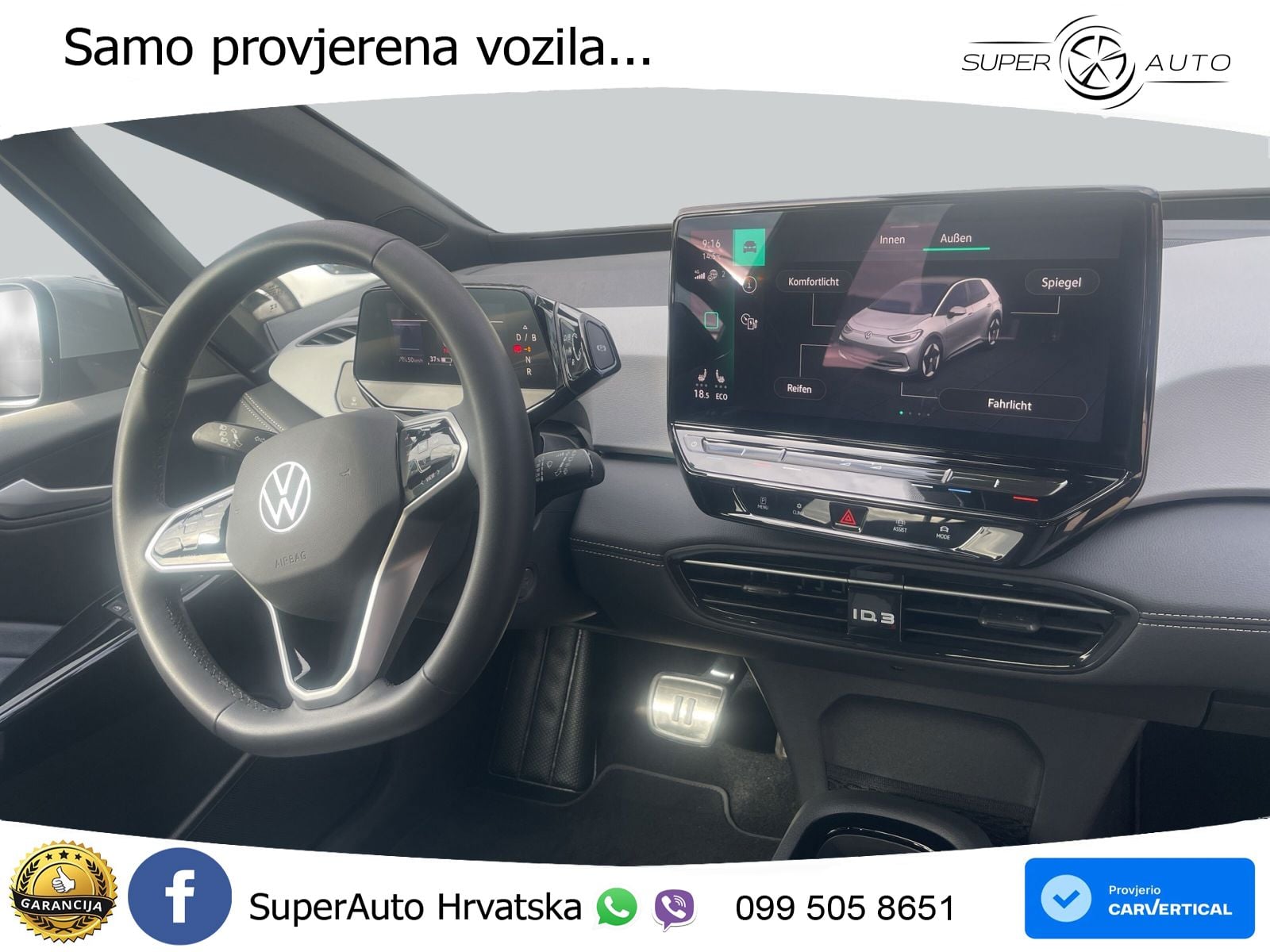 Volkswagen ID.3 Pro 62 kWh (204 KS) LED+GR SJED+ACC