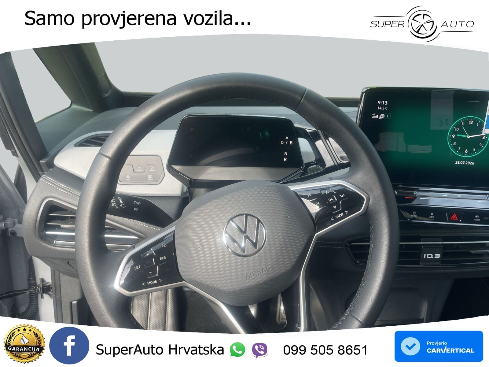 Volkswagen ID.3 Pro 62 kWh (204 KS) LED+GR SJED+ACC
