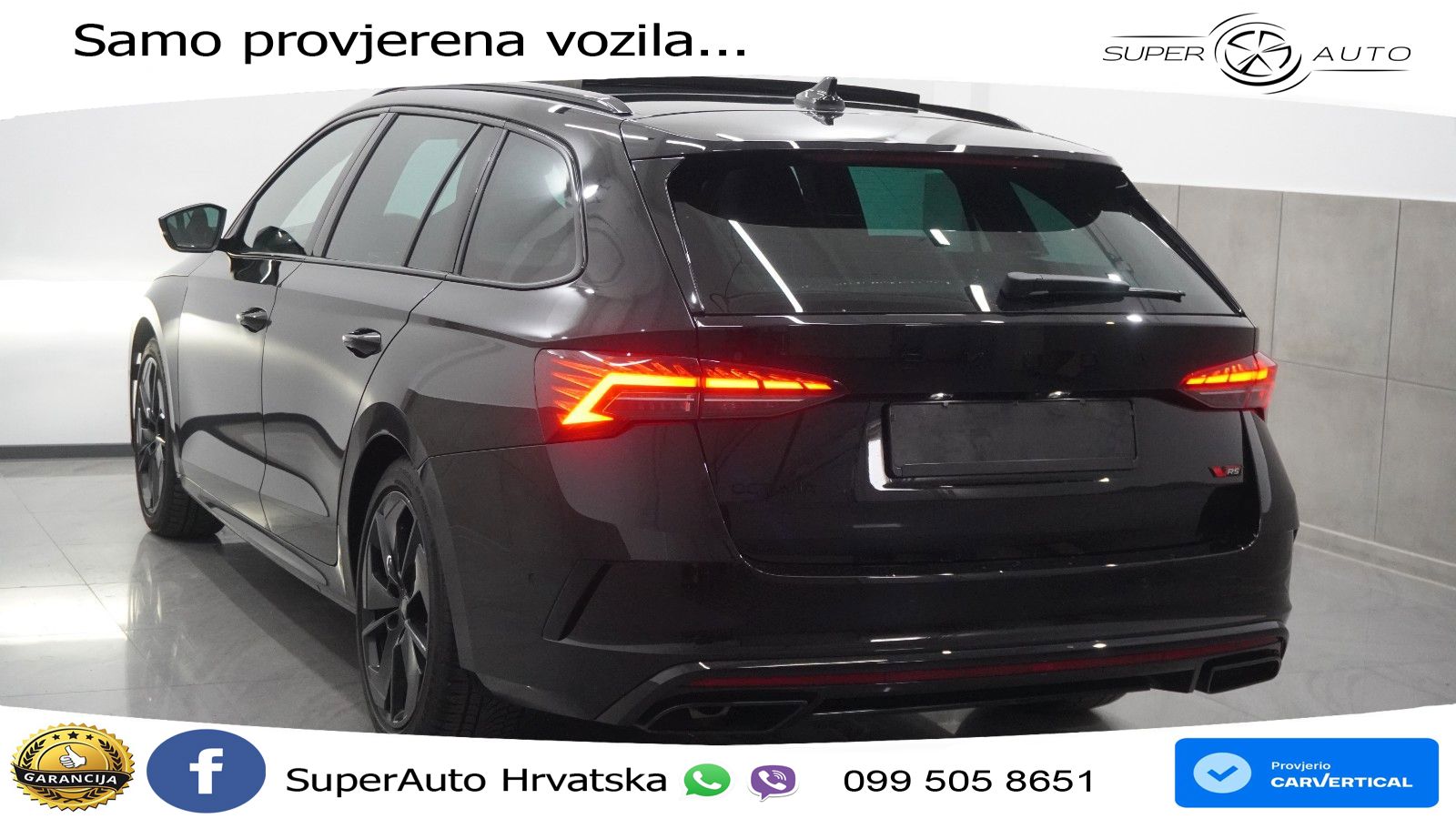 Škoda Octavia Combi RS 2.0 TSI (265 KS) DSG LED+GR SJED+ACC