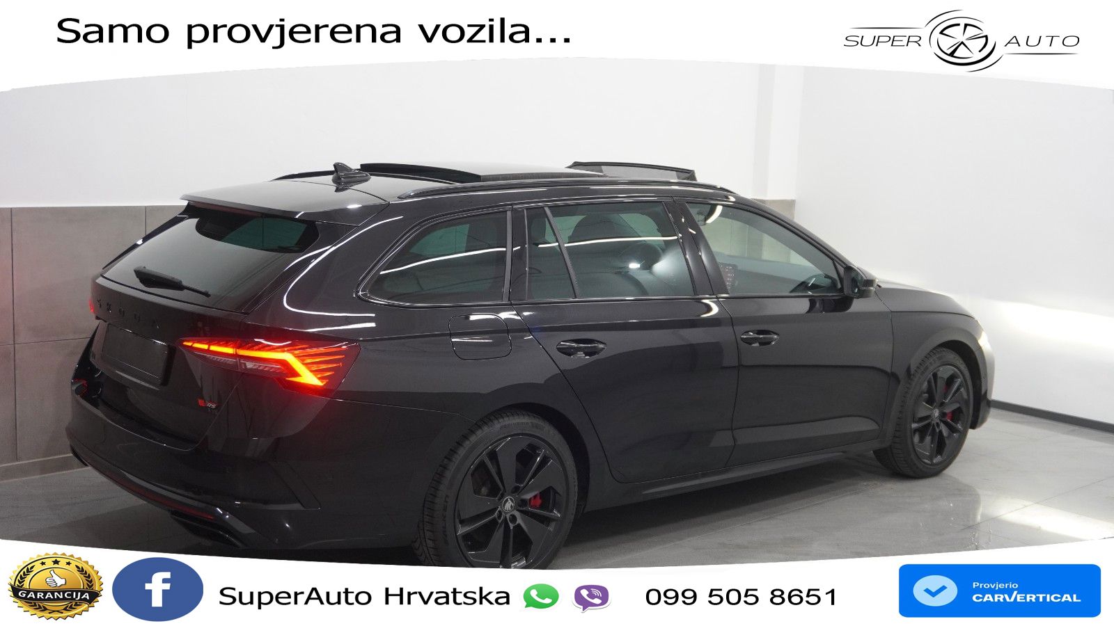 Škoda Octavia Combi RS 2.0 TSI (265 KS) DSG LED+GR SJED+ACC