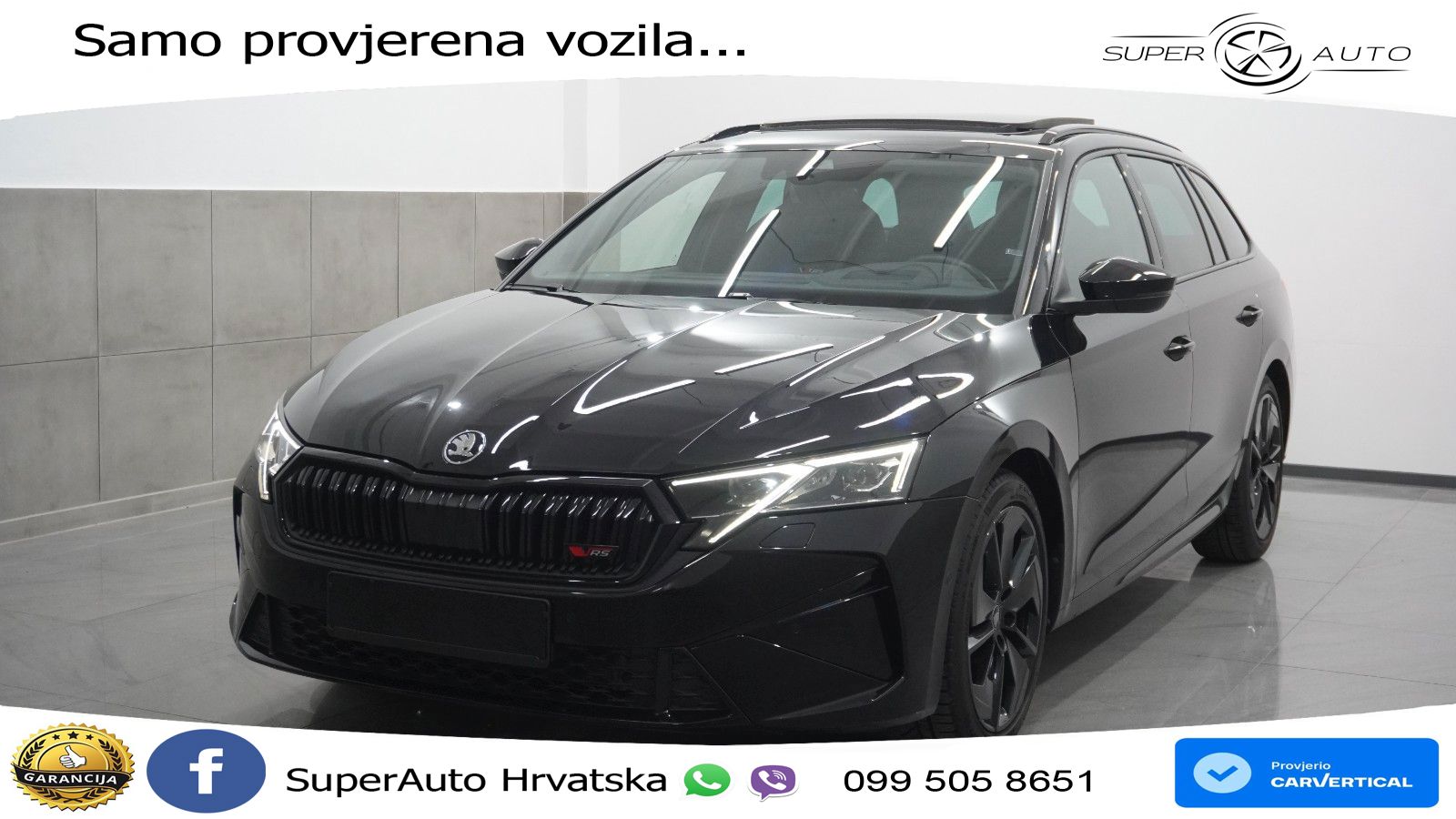Škoda Octavia Combi RS 2.0 TSI (265 KS) DSG LED+GR SJED+ACC