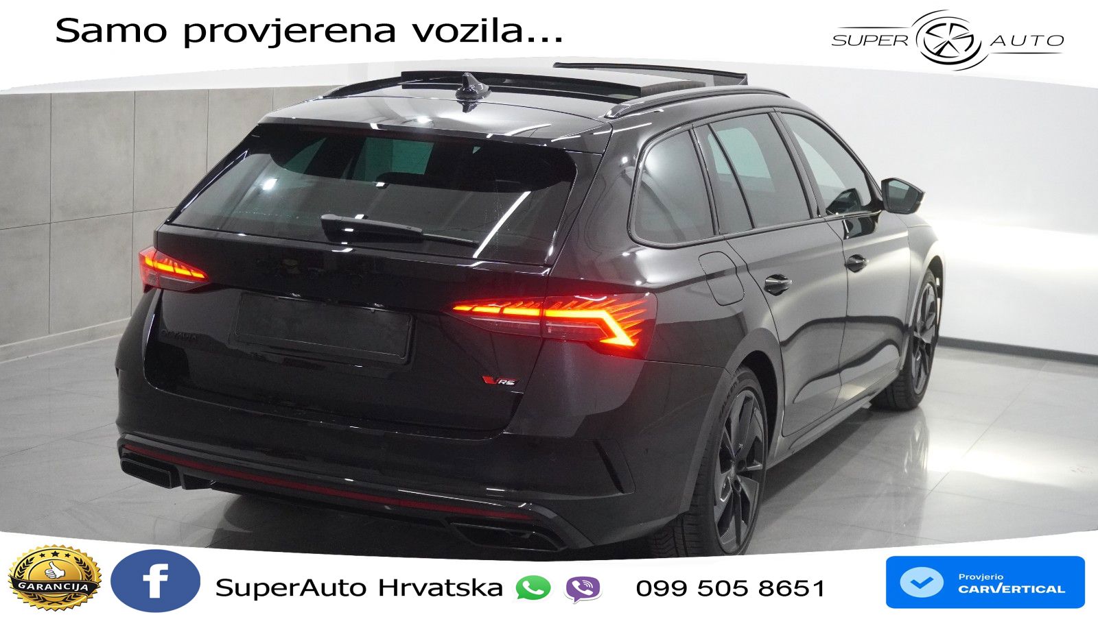 Škoda Octavia Combi RS 2.0 TSI (265 KS) DSG LED+GR SJED+ACC