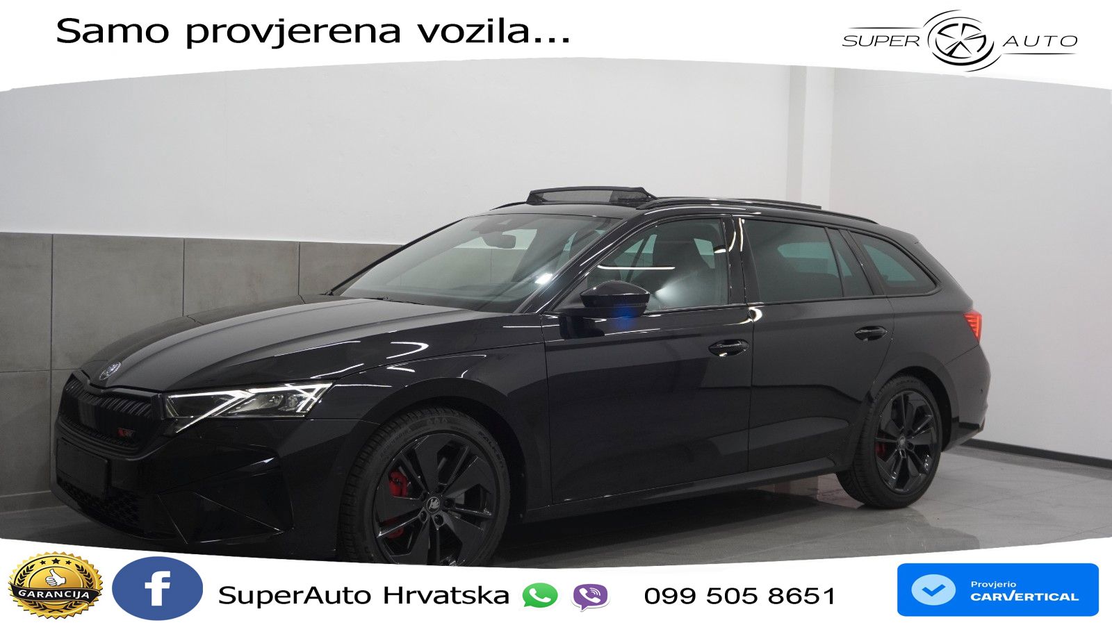 Škoda Octavia Combi RS 2.0 TSI (265 KS) DSG LED+GR SJED+ACC