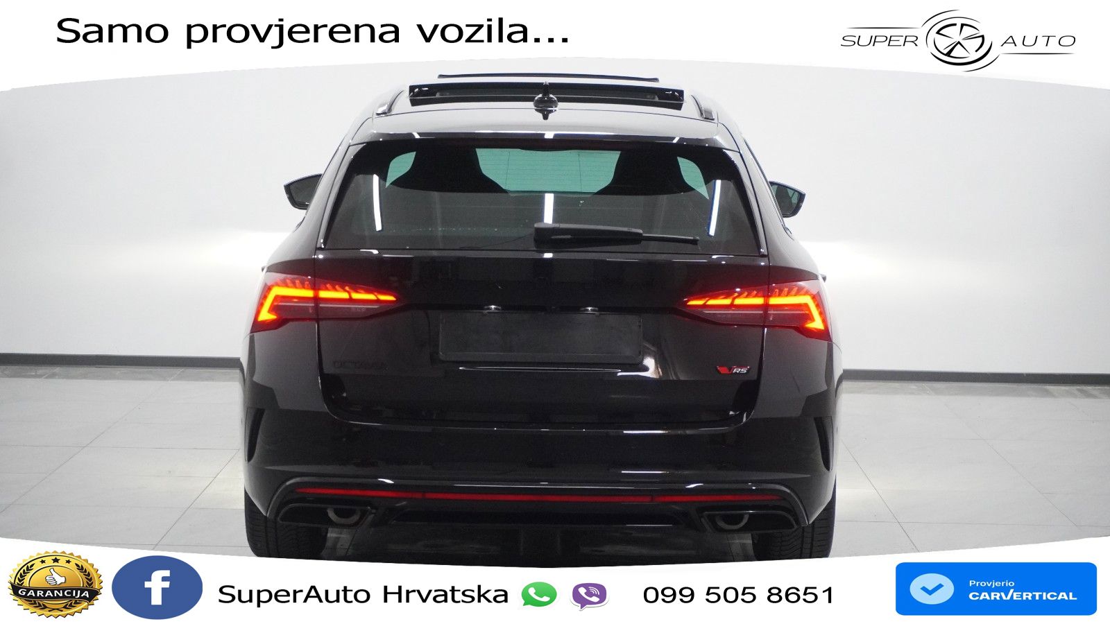 Škoda Octavia Combi RS 2.0 TSI (265 KS) DSG LED+GR SJED+ACC