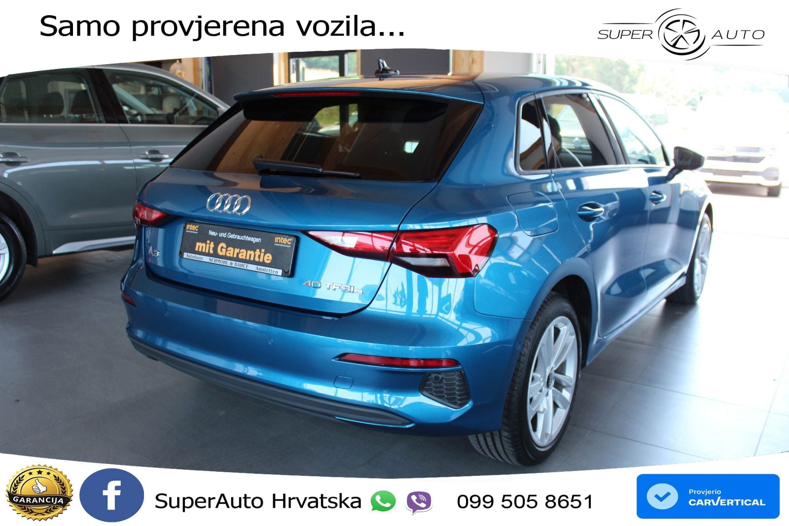 Audi A3 40 TFSIe (204 KS) S tronic LED+GR SJED+ACC