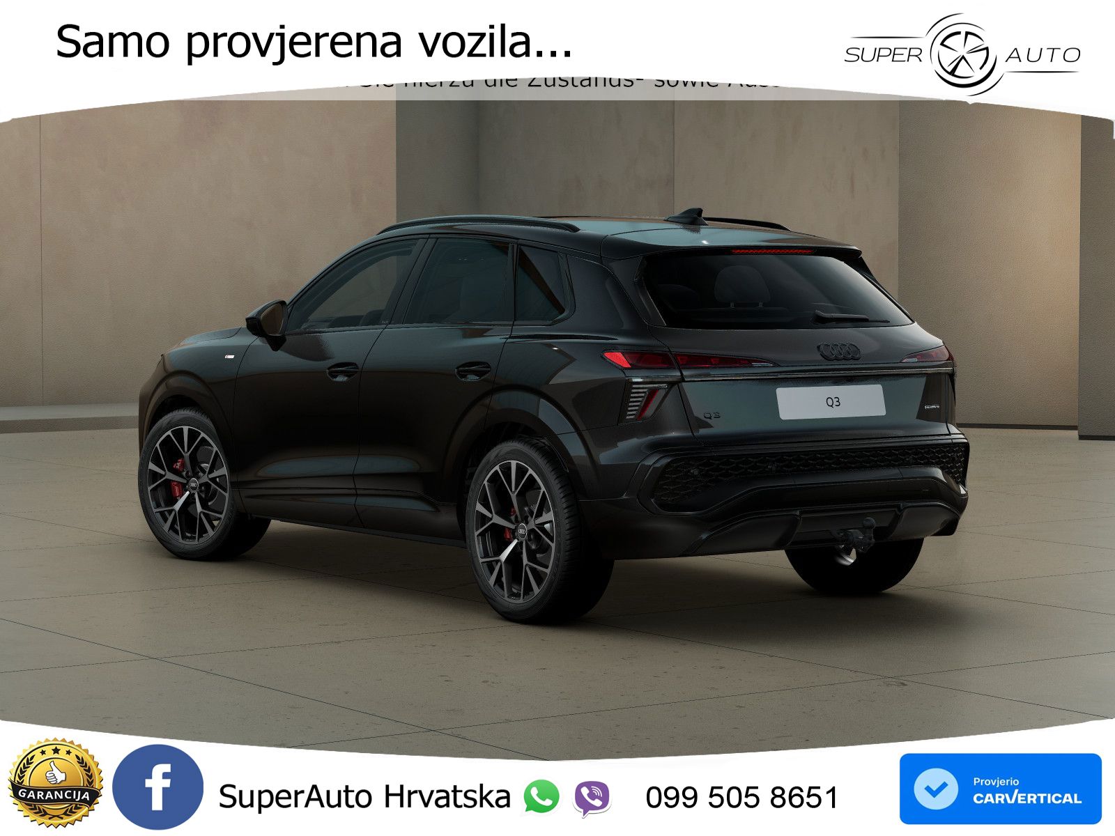 Audi Q3 2.0 TFSI (265 KS) quattro S tronic S line MATRIX+GR SJED+KAM