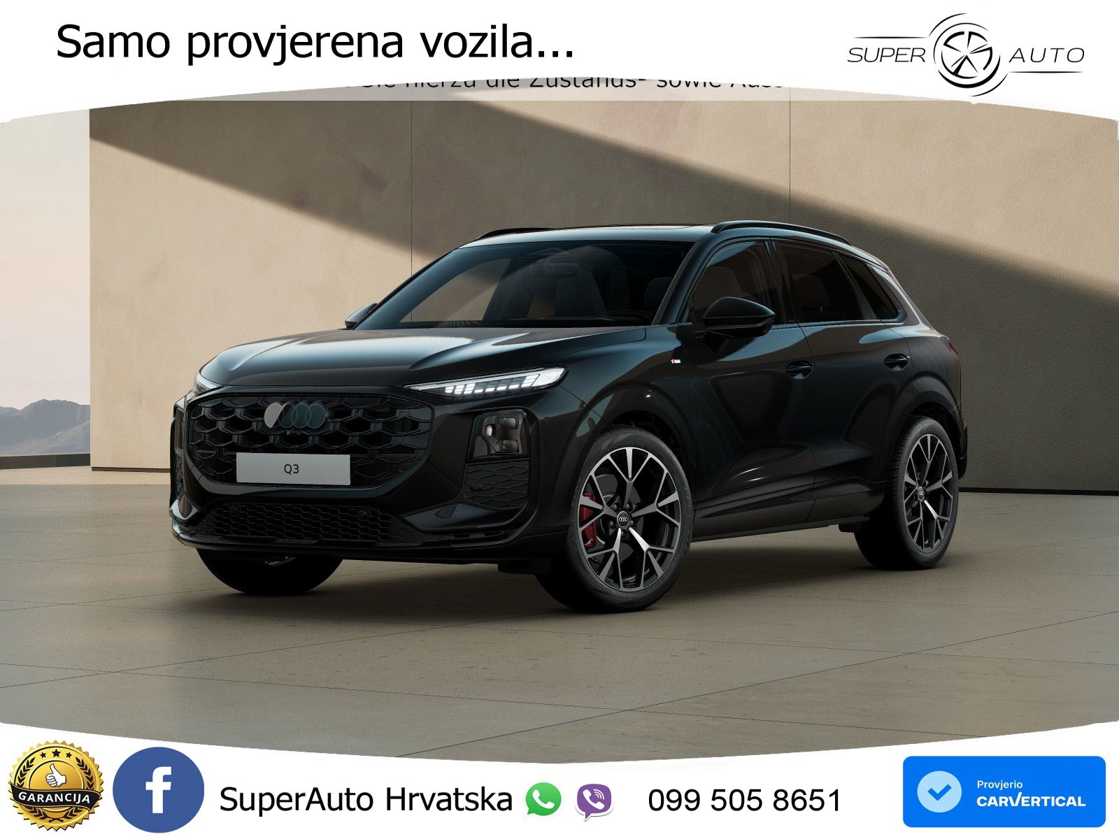 Audi Q3 2.0 TFSI (265 KS) quattro S tronic S line MATRIX+GR SJED+KAM