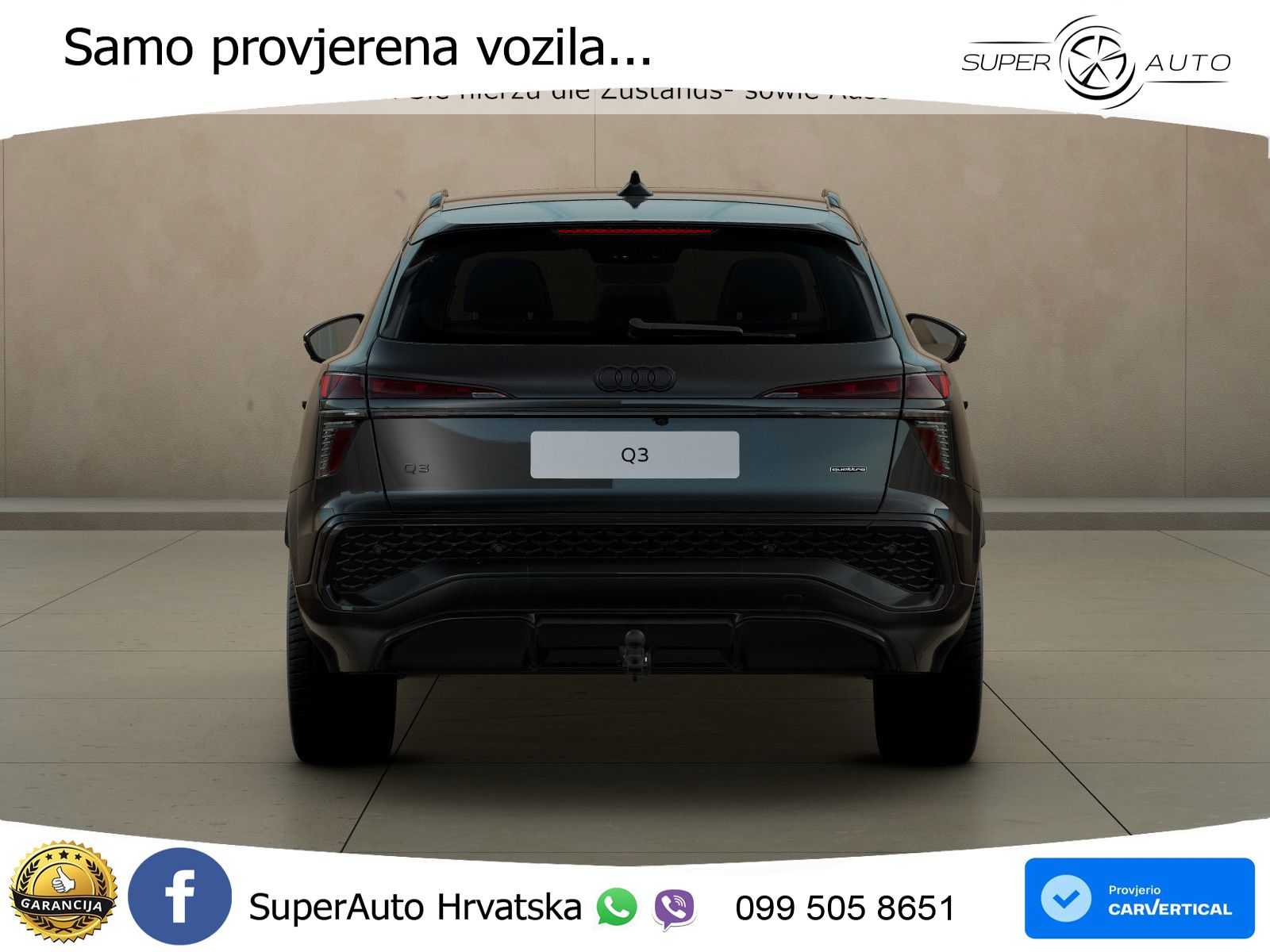 Audi Q3 2.0 TFSI (265 KS) quattro S tronic S line MATRIX+GR SJED+KAM