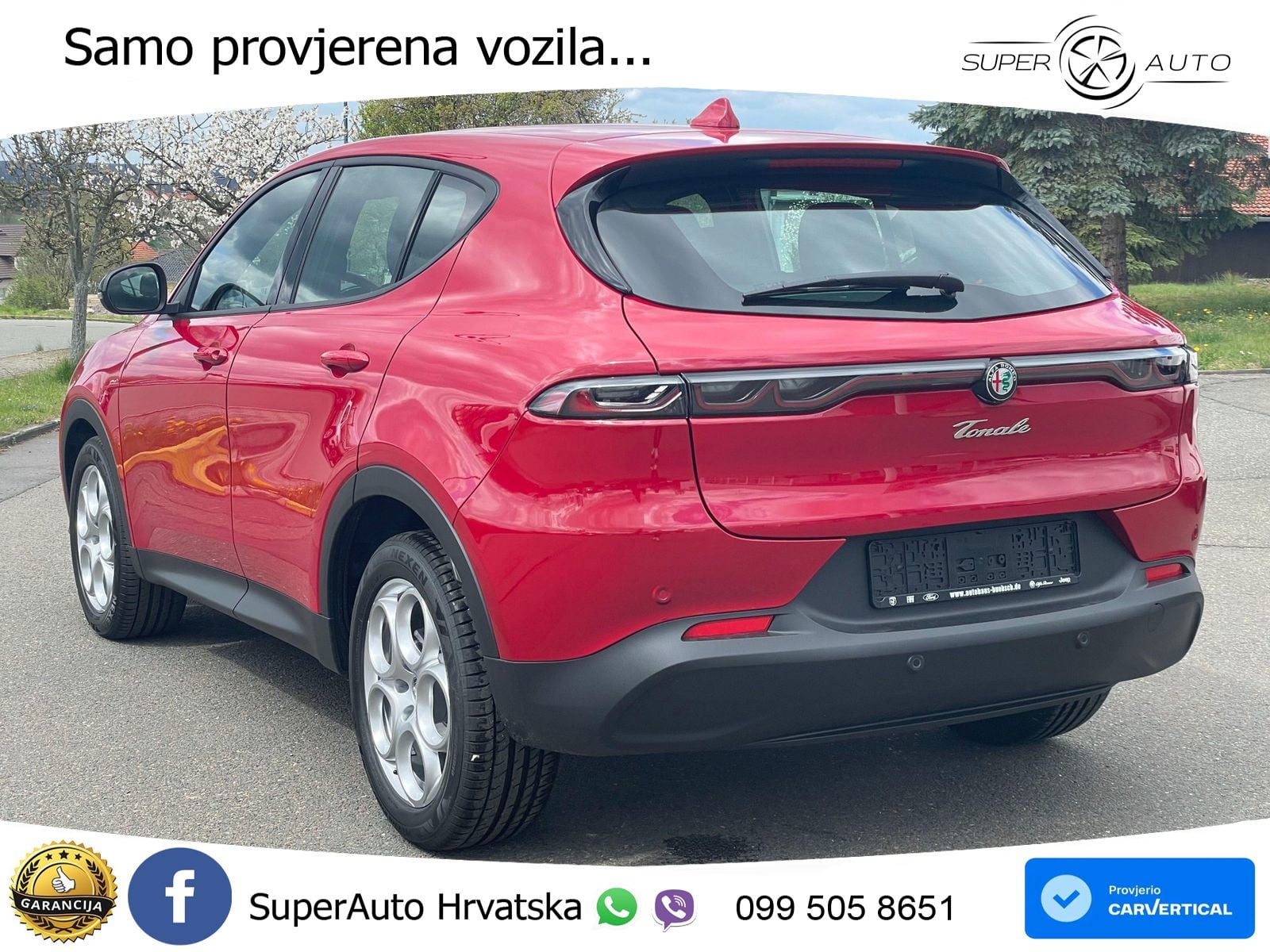 Alfa Romeo Tonale 1.5 Turbo (130 KS) 48V-Hybrid TCT LED+GR SJED+ACC