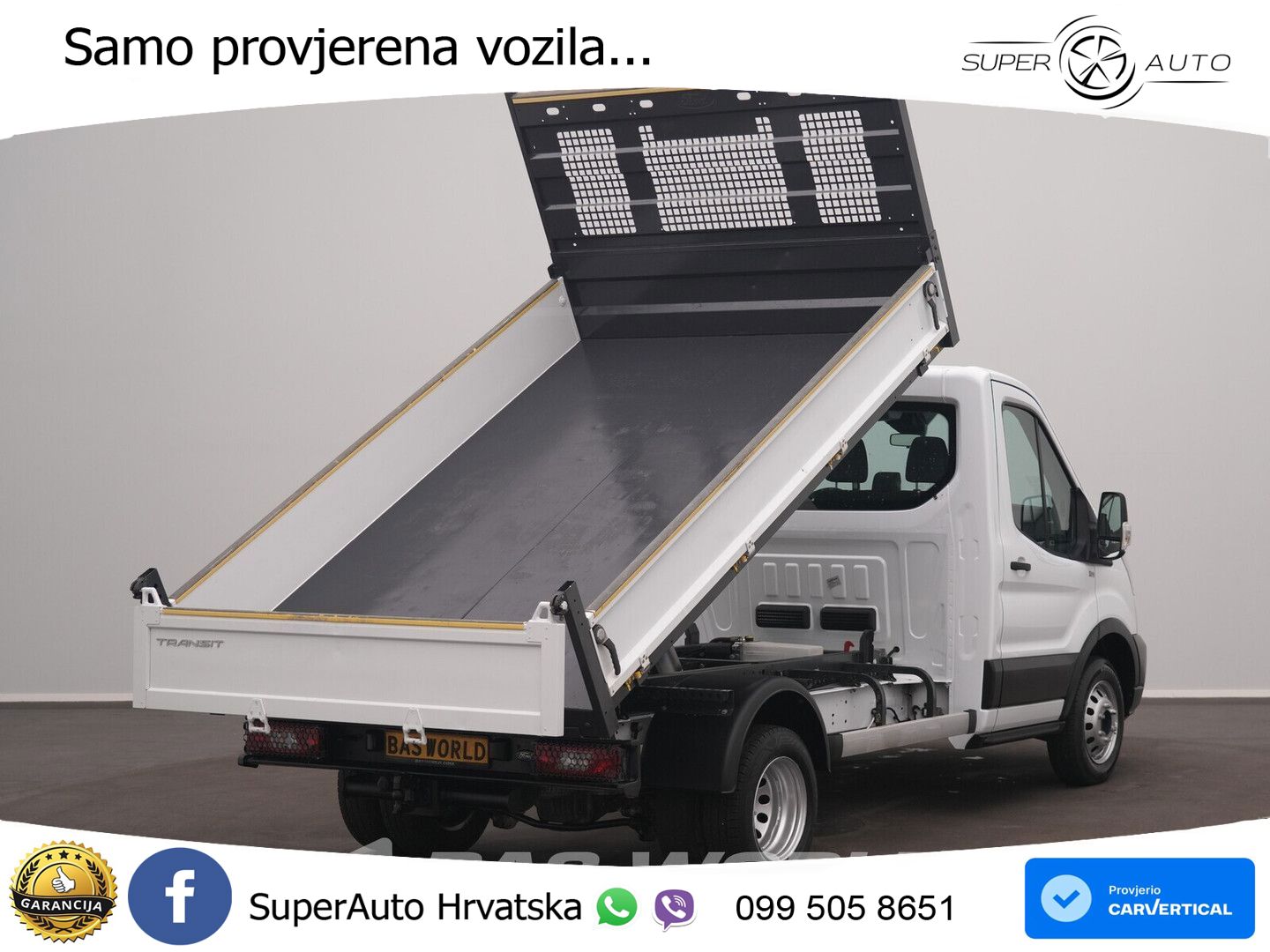 Ford Transit 165pk Kipper Dubbellucht 3,5t Trekhaak A 165 KS