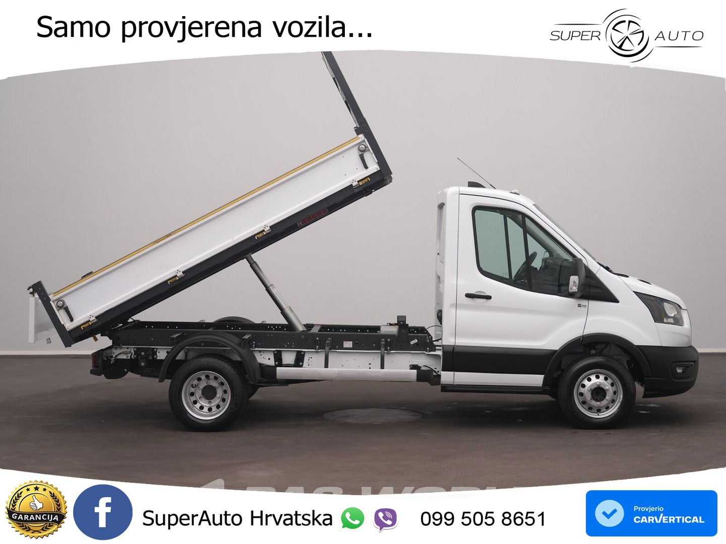 Ford Transit 165pk Kipper Dubbellucht 3,5t Trekhaak A 165 KS