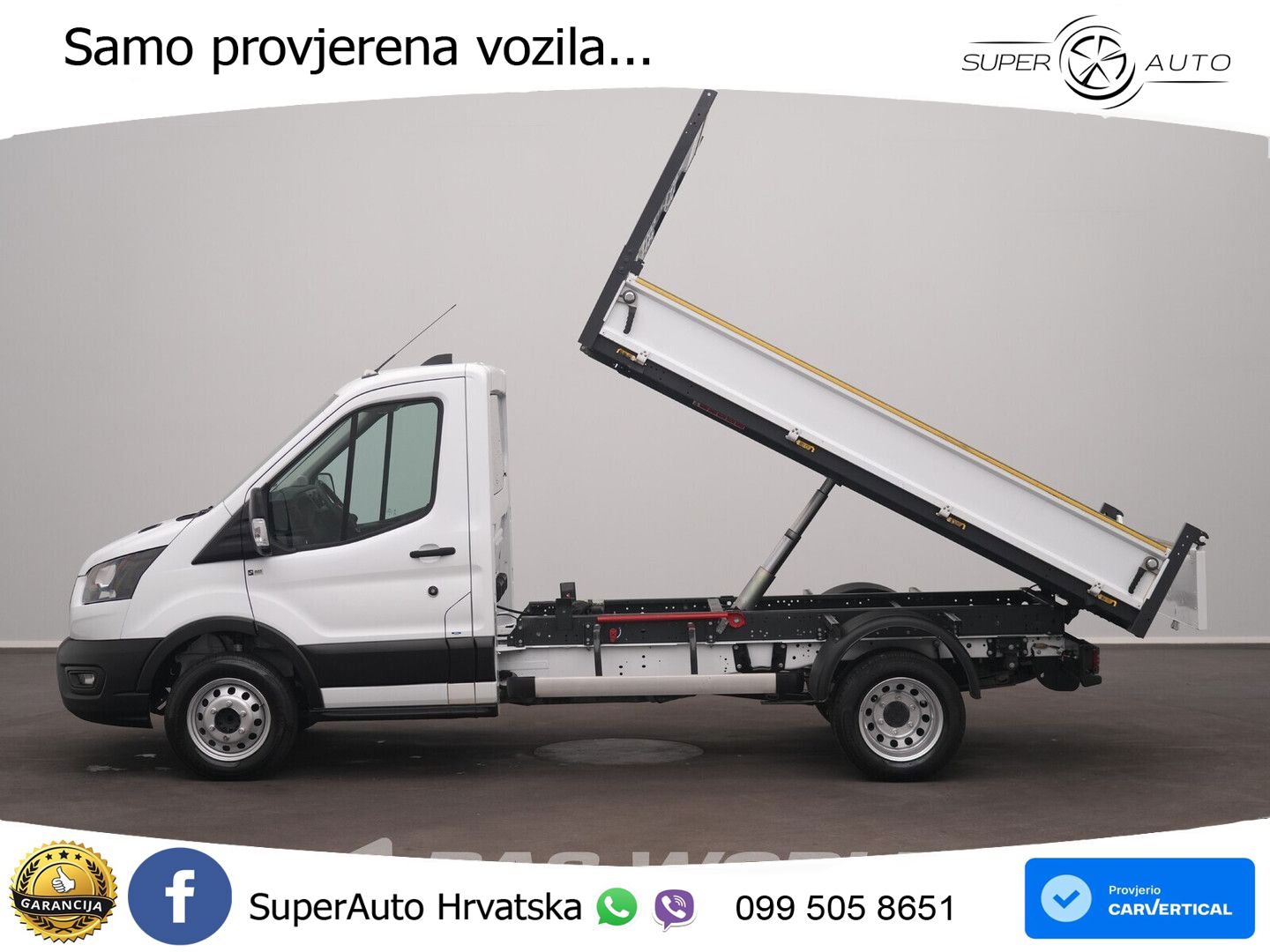 Ford Transit 165pk Kipper Dubbellucht 3,5t Trekhaak A 165 KS